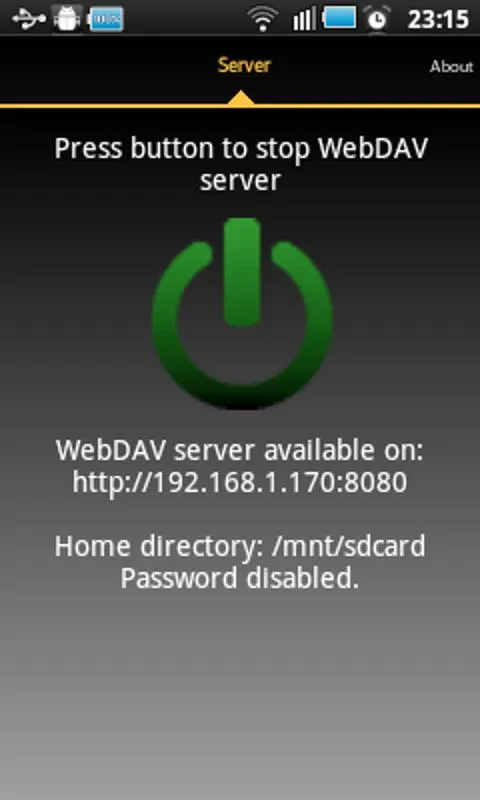 WebDAV Server | Indus Appstore | Screenshot