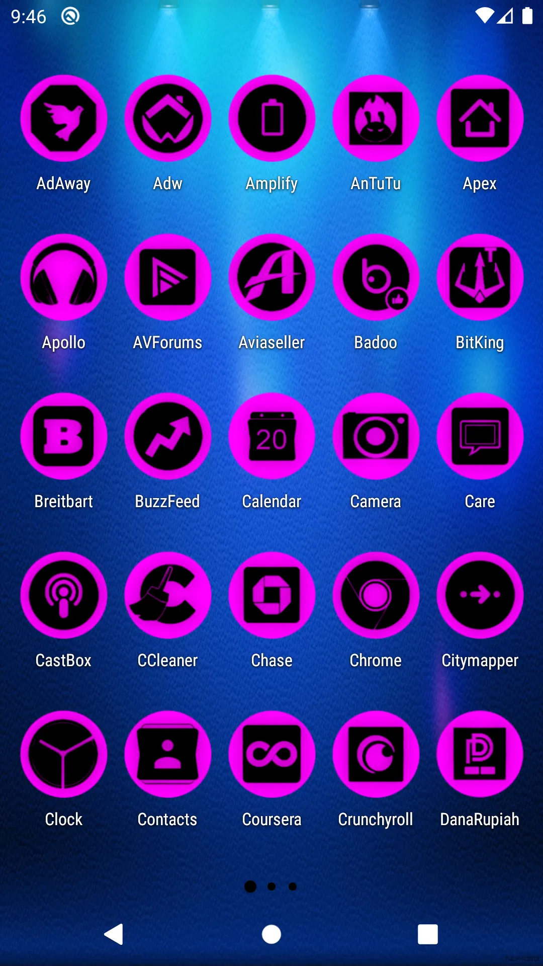 Oreo Magenta Icon Pack P2 | Indus Appstore | Screenshot