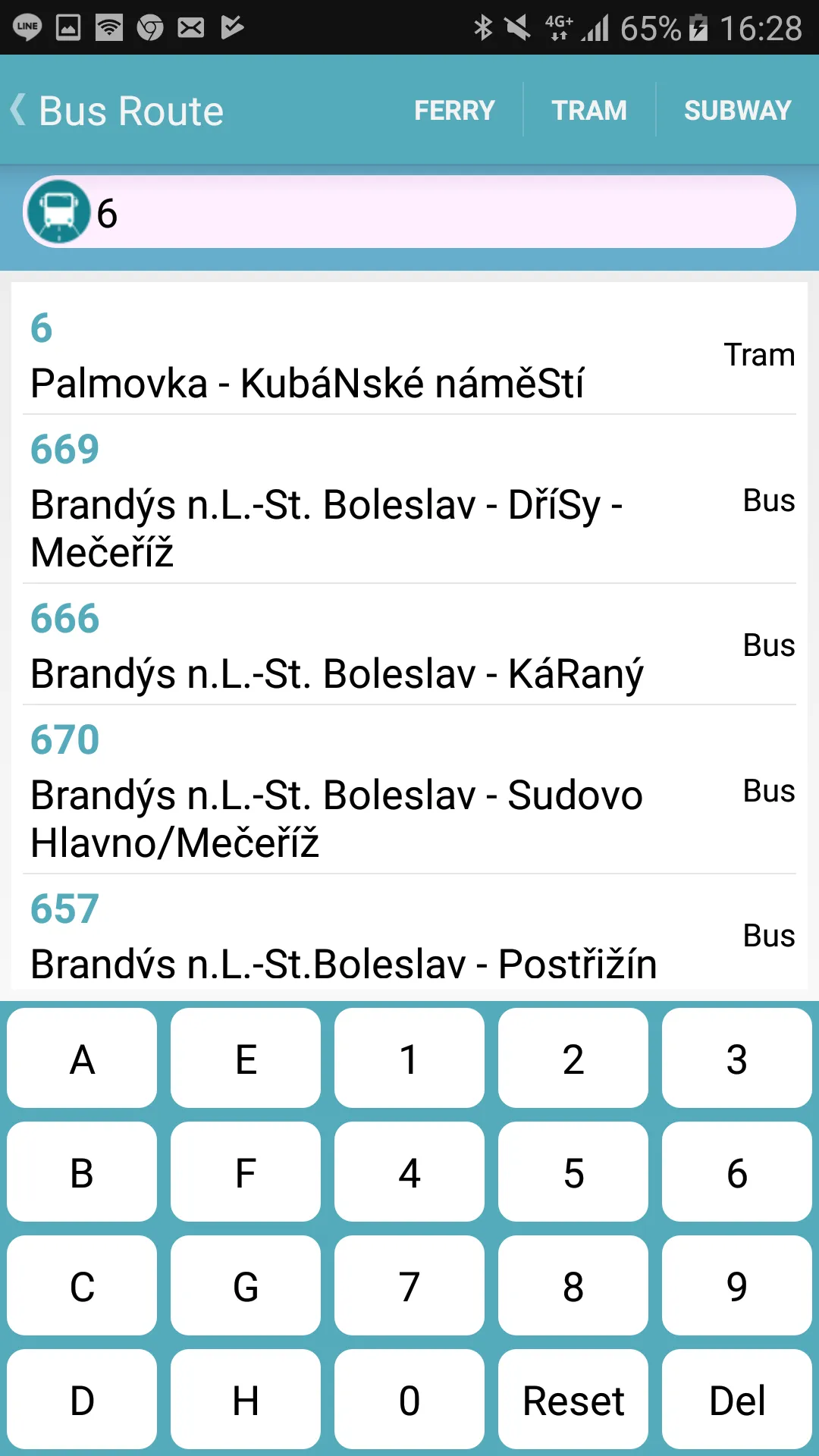 Praha bus timetable | Indus Appstore | Screenshot