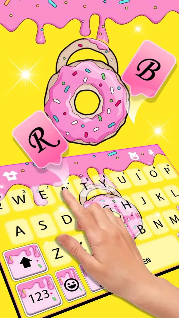 Yummy Donut Sprinkles Keyboard | Indus Appstore | Screenshot