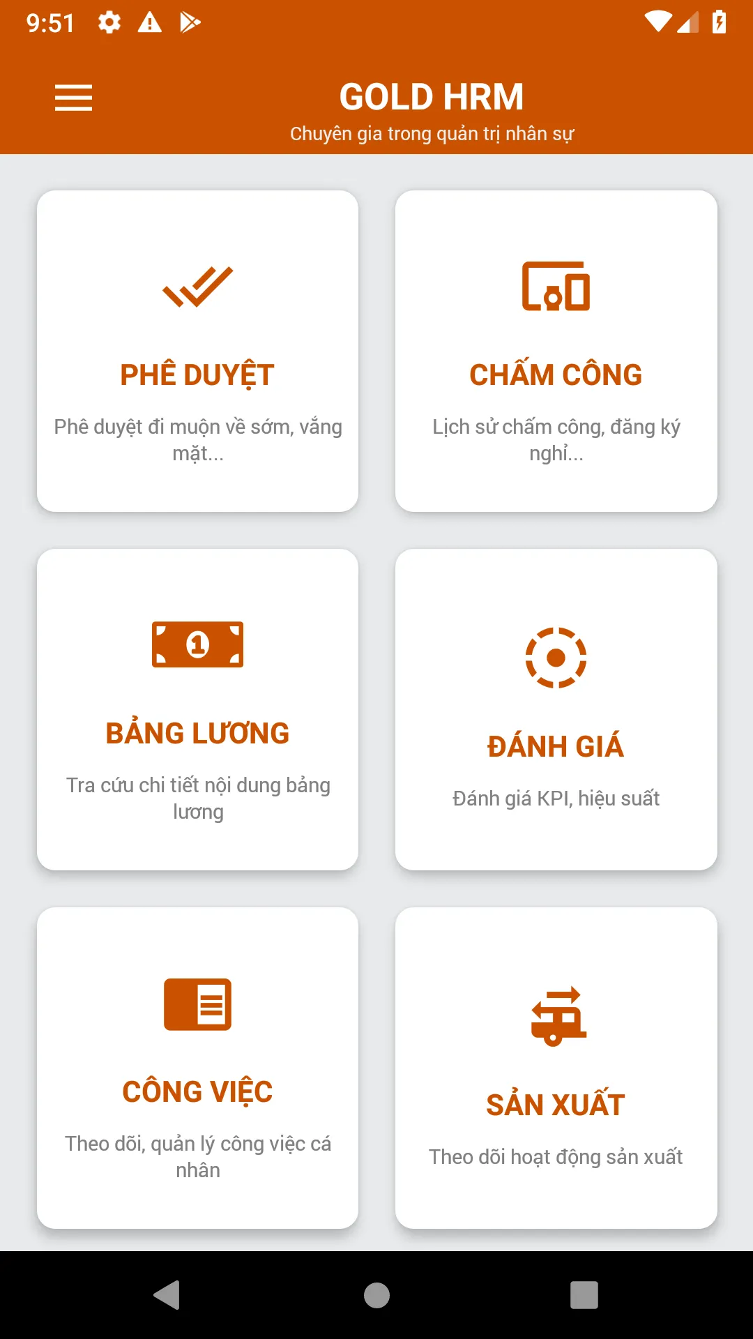 Gold HRM - Quản trị nhân sự | Indus Appstore | Screenshot