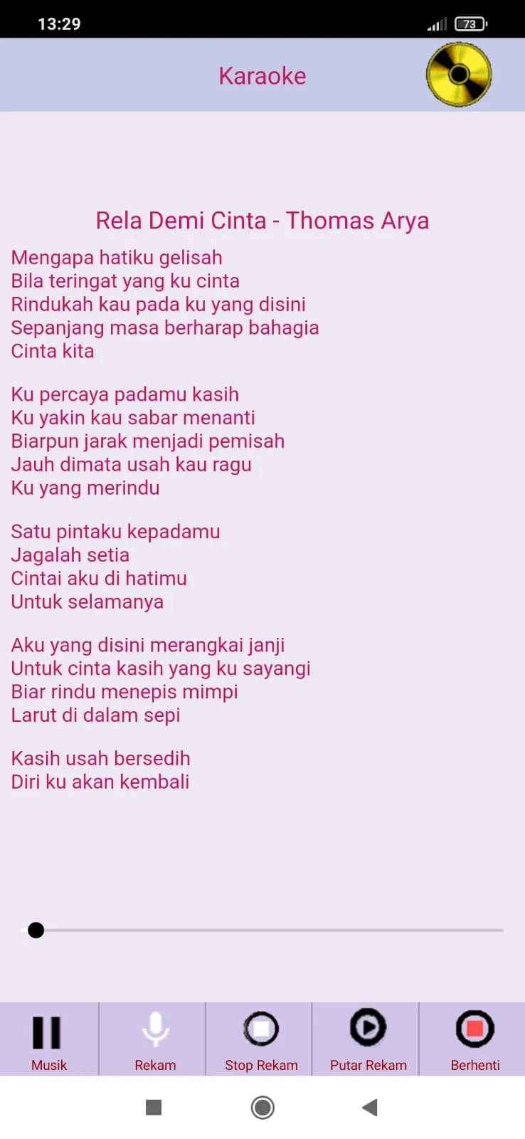 Karaoke Lagu Malaysia | Indus Appstore | Screenshot