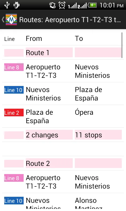 Madrid Metro Route Planner | Indus Appstore | Screenshot