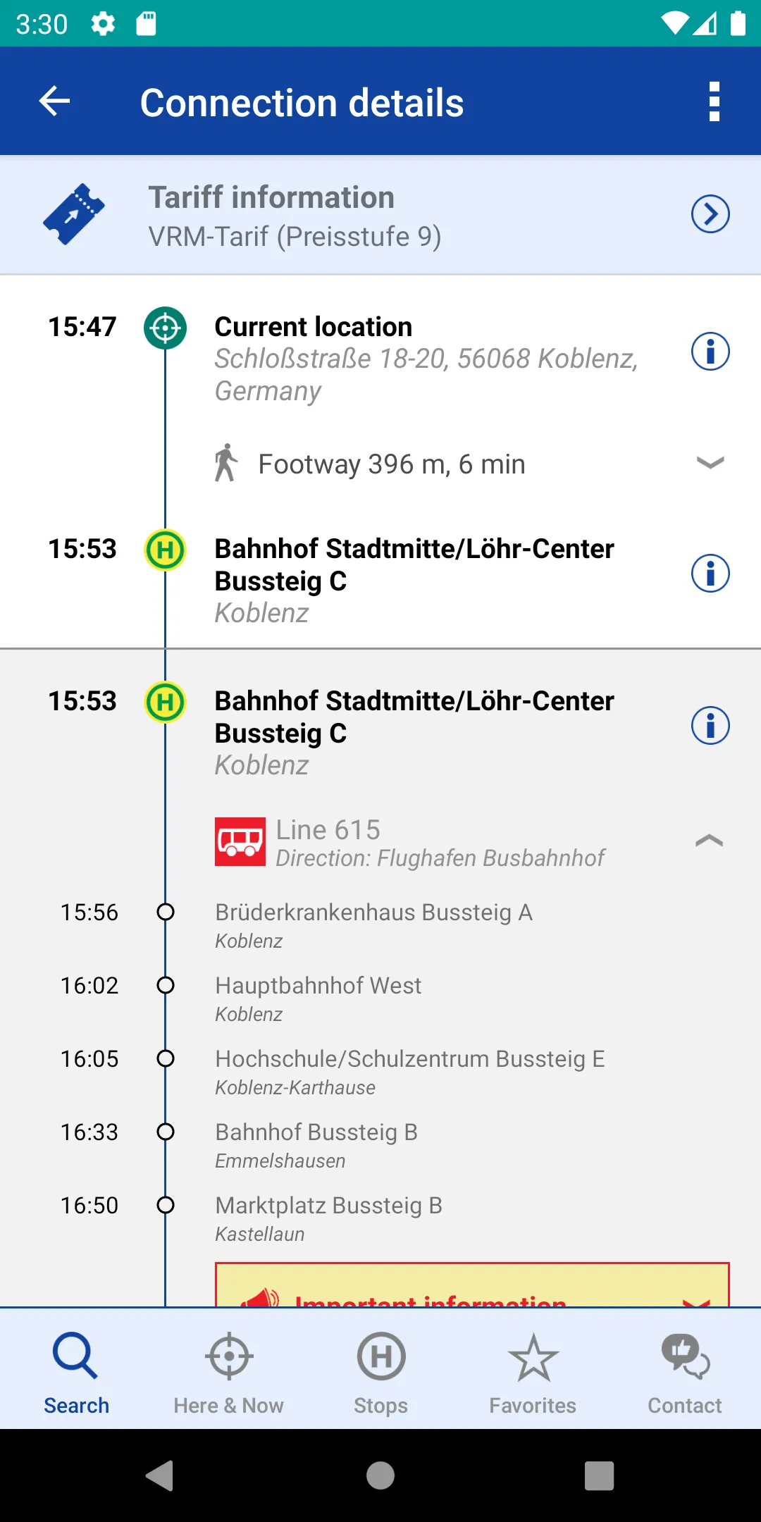 VRM Timetable & Tickets | Indus Appstore | Screenshot