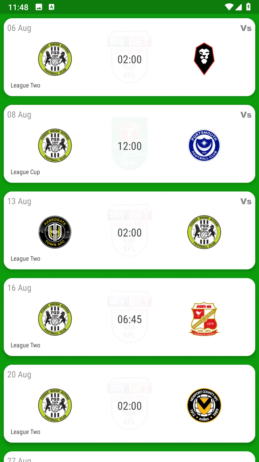 Forest Green Rovers Fan App | Indus Appstore | Screenshot