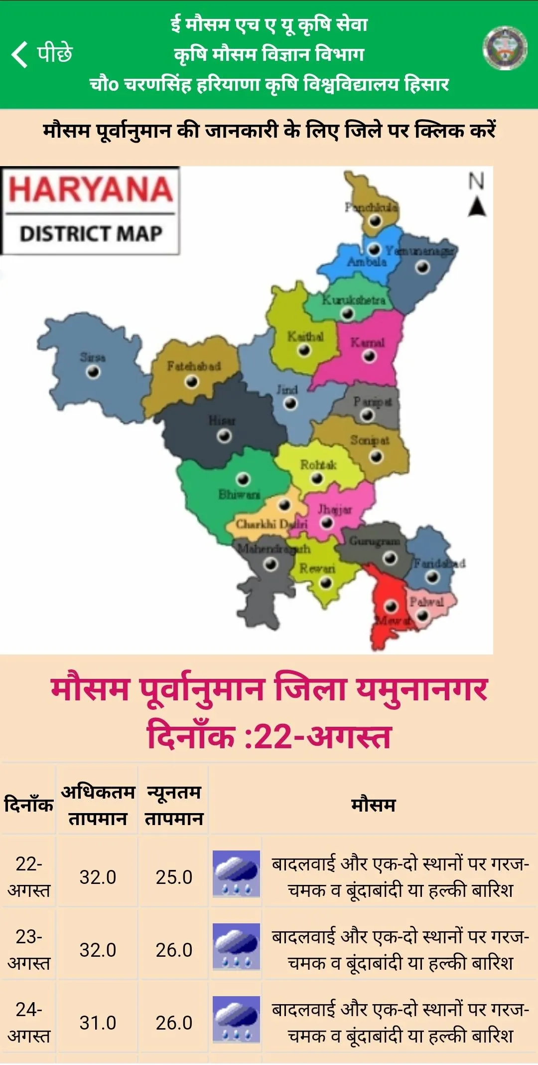 Emausamhau Krishi Mausam Seva  | Indus Appstore | Screenshot