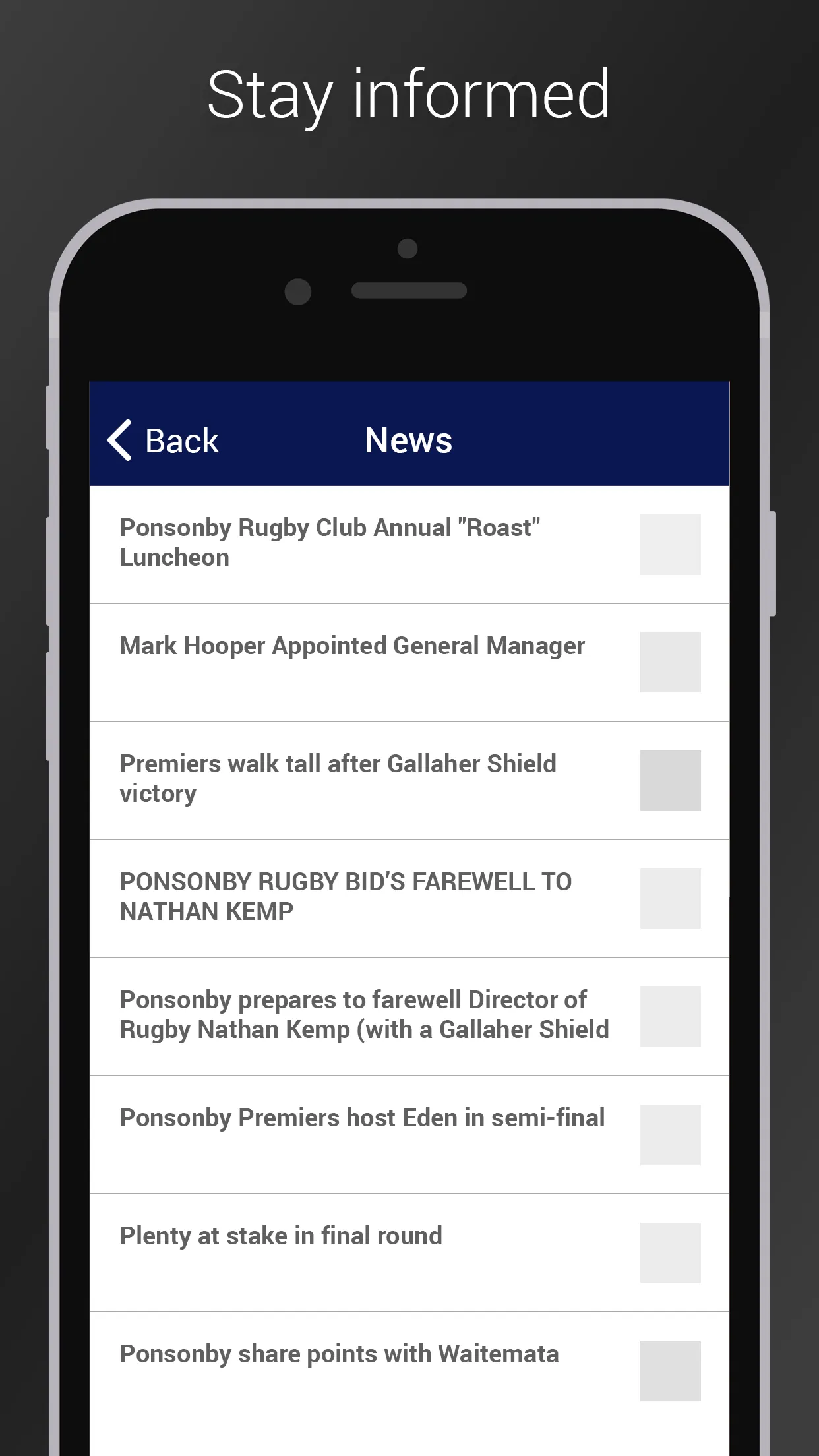 Ponsonby Rugby | Indus Appstore | Screenshot