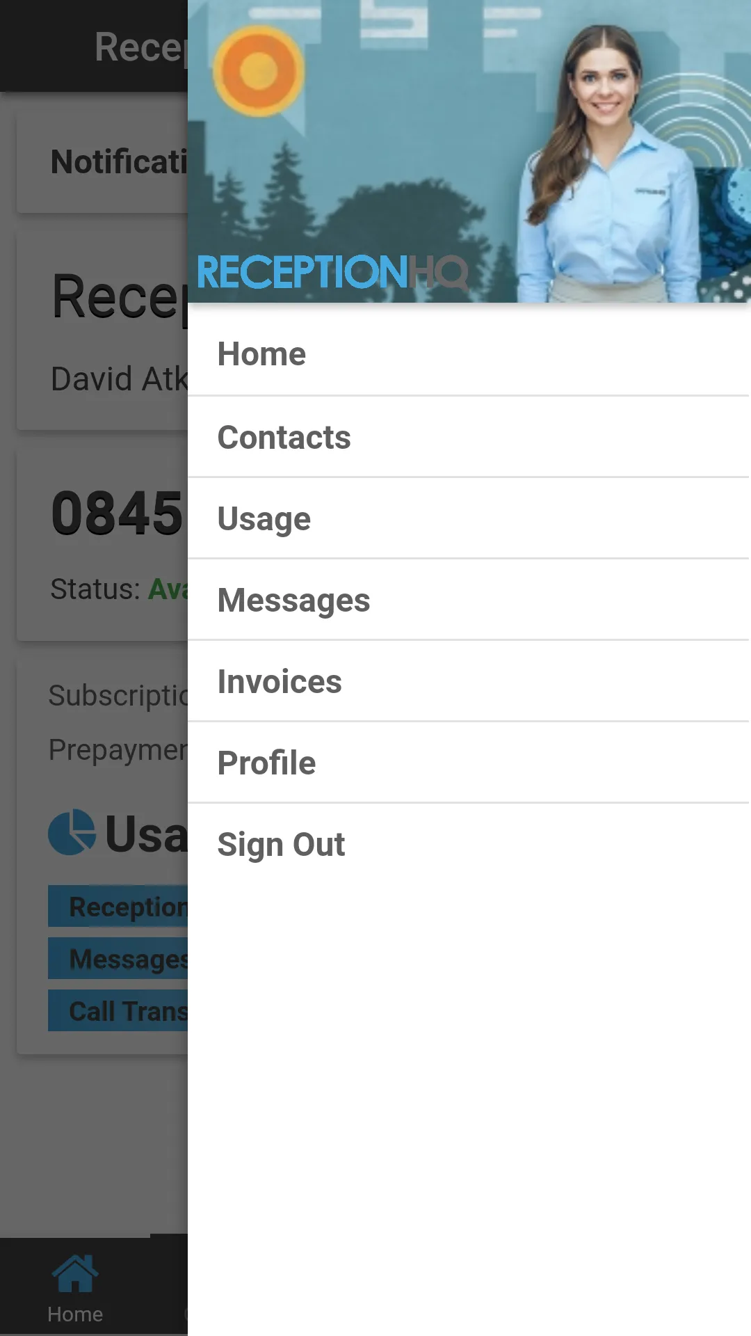 ReceptionHQ Answering Service | Indus Appstore | Screenshot