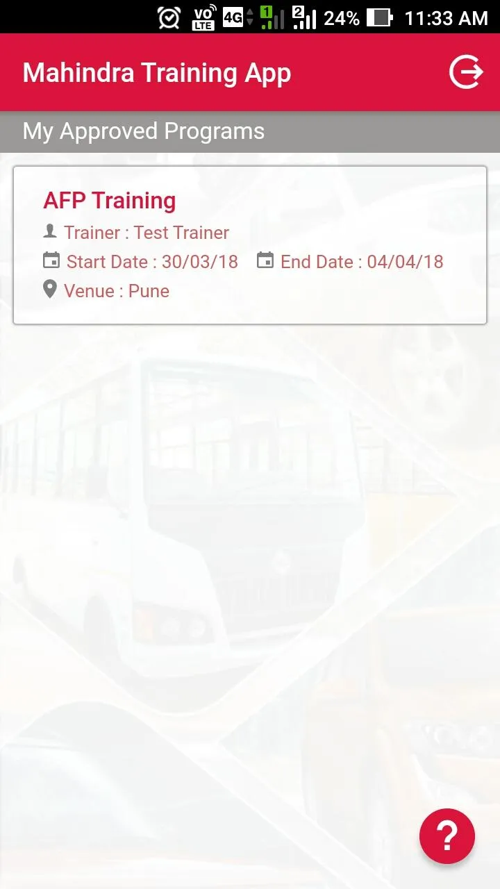 Mahindra Training App | Indus Appstore | Screenshot