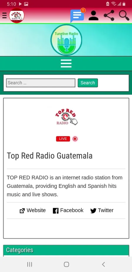 Top Red Radio Guatemala | Indus Appstore | Screenshot