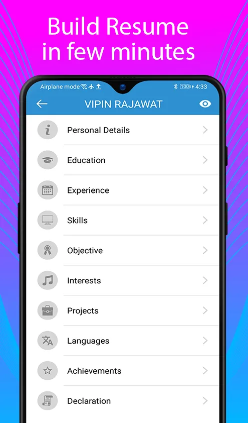 Resume Maker - Build CV 2023 | Indus Appstore | Screenshot