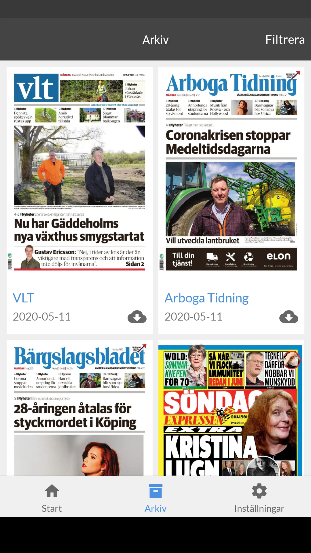 Arboga Tidning e-tidning | Indus Appstore | Screenshot