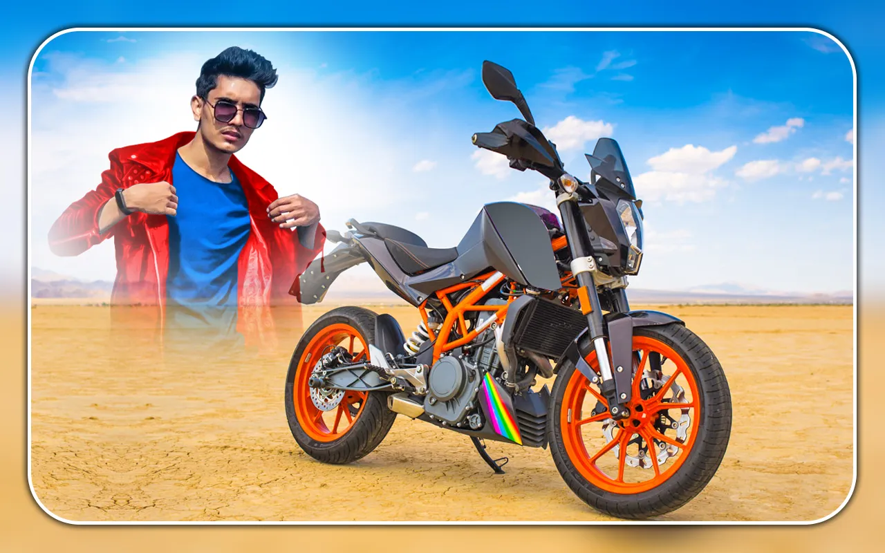 Bike photo editor rider frames | Indus Appstore | Screenshot