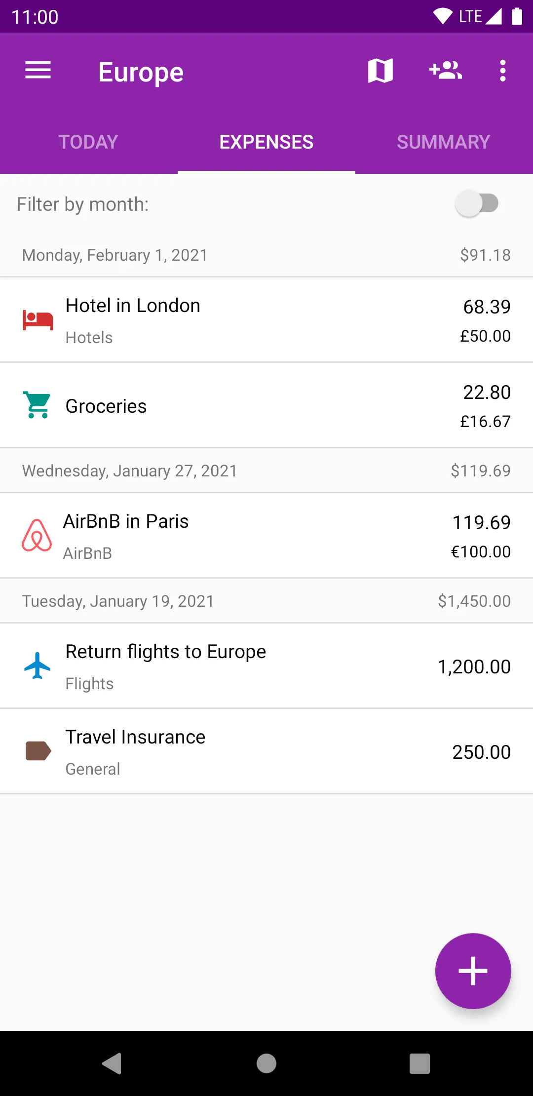 Wanderlust: Travel Expenses | Indus Appstore | Screenshot