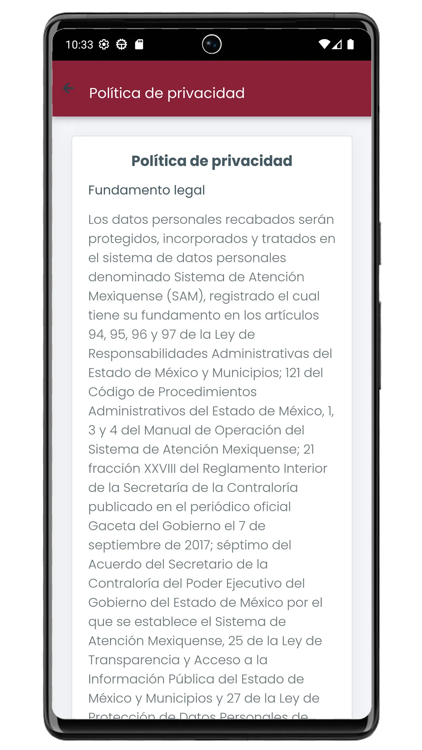 Denuncia EDOMEX | Indus Appstore | Screenshot