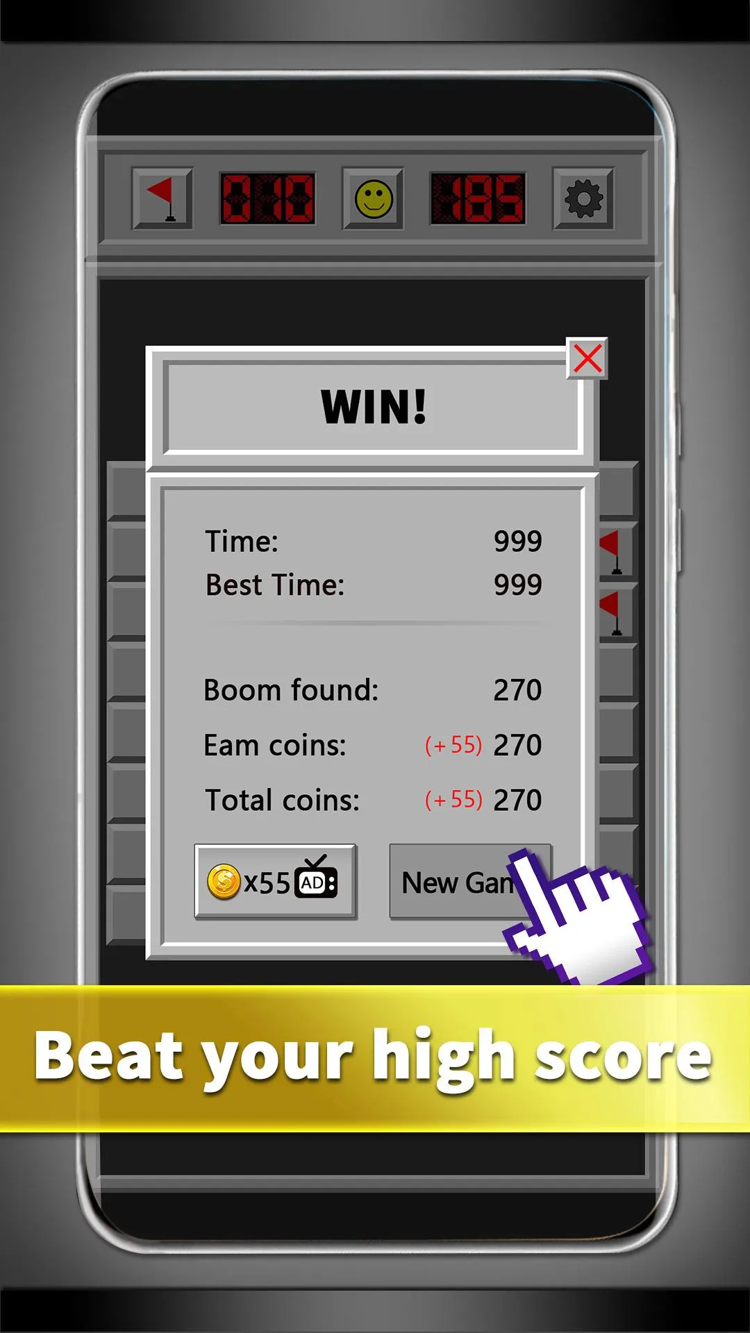 MineSweeper -Mine Sweeper Game | Indus Appstore | Screenshot