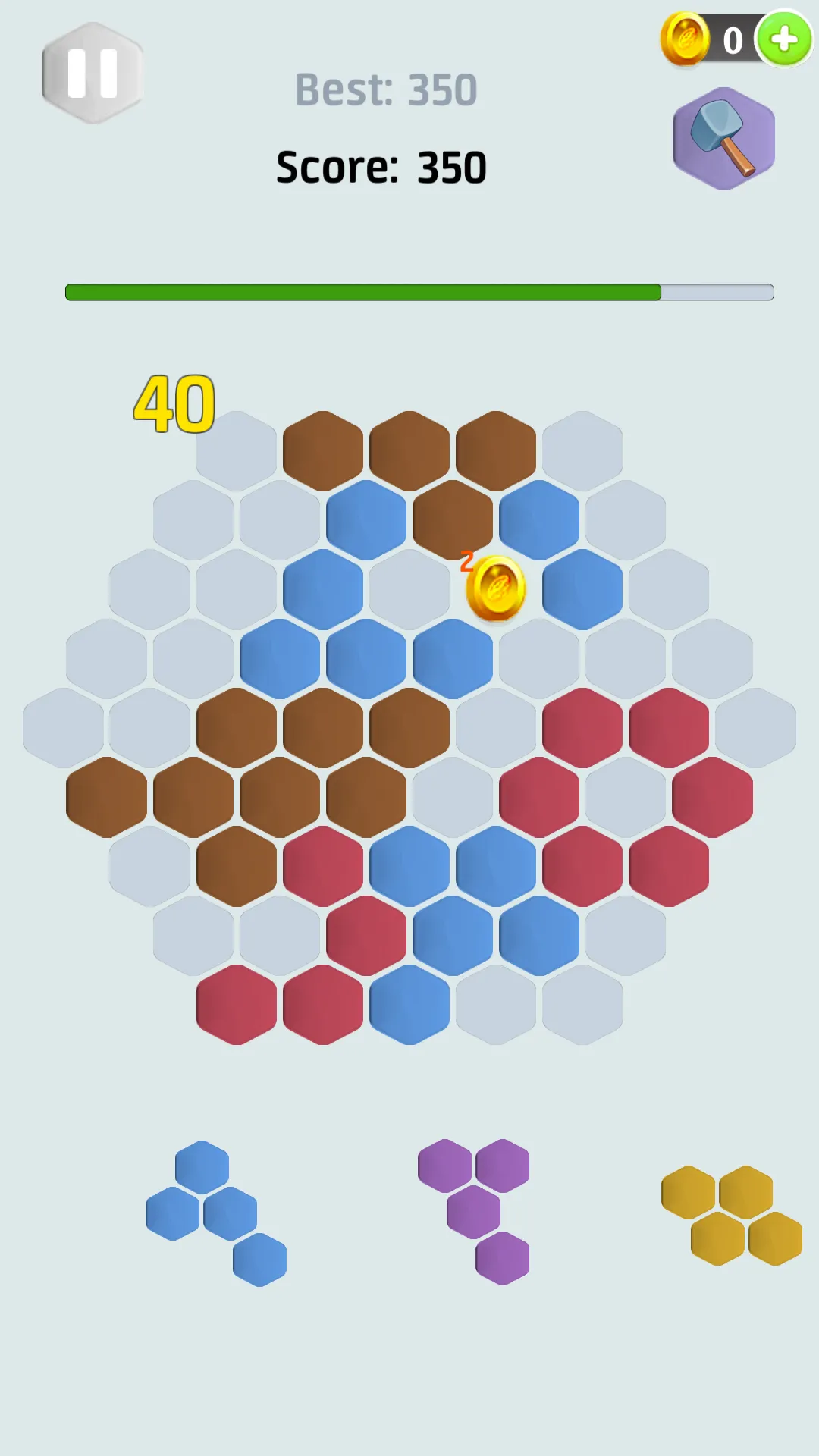 hexa block puzzle -three modes | Indus Appstore | Screenshot