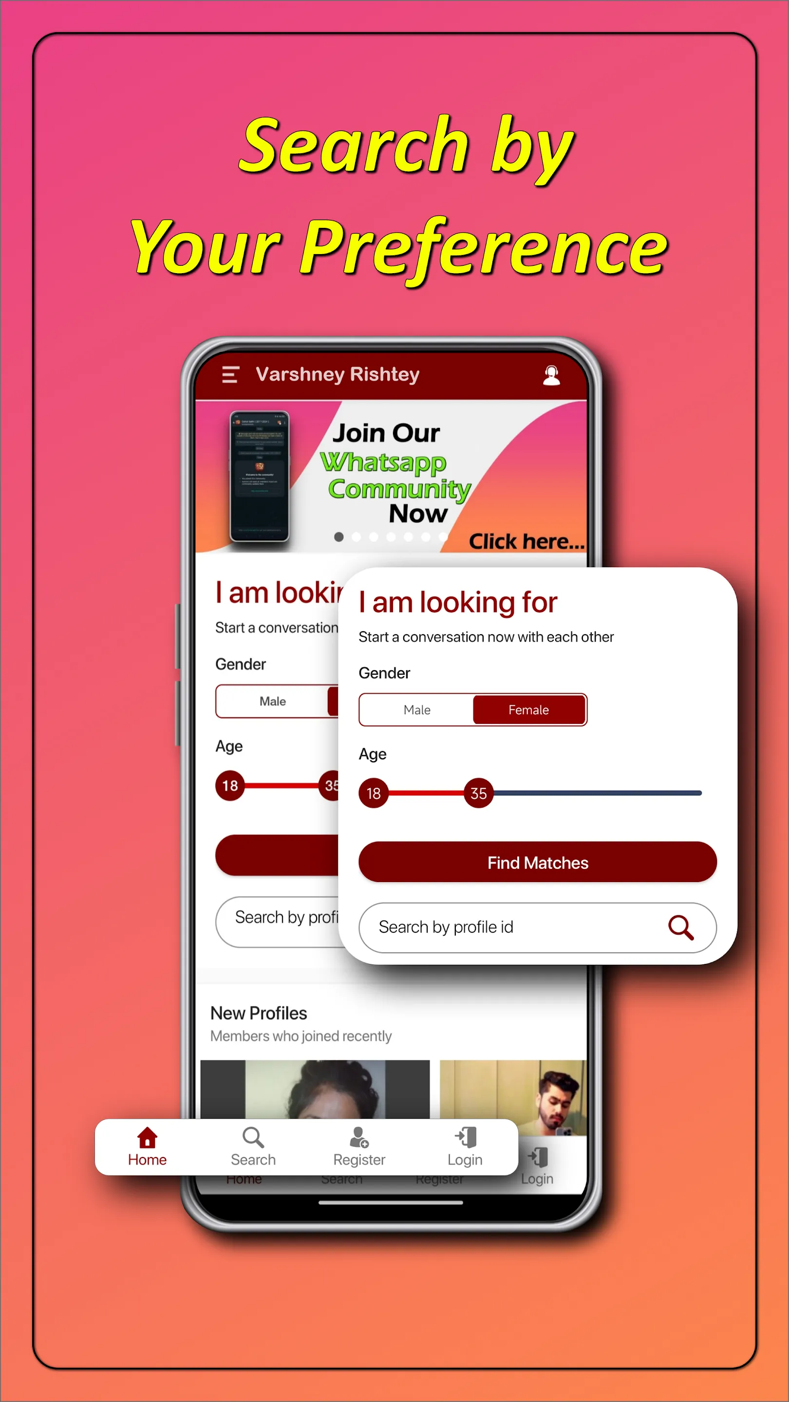 Varshney Rishtey Matrimony App | Indus Appstore | Screenshot