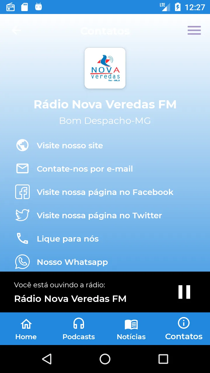 Rádio Nova Veredas FM | Indus Appstore | Screenshot