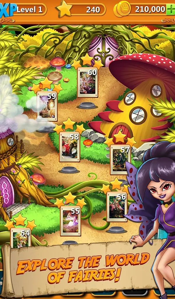 Solitaire - Elven Wonderland | Indus Appstore | Screenshot