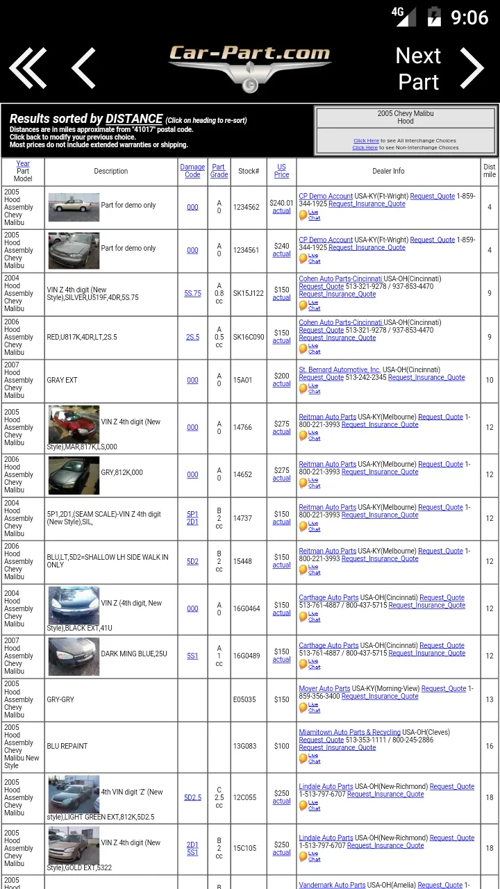 Car-Part.com Used Auto Parts | Indus Appstore | Screenshot