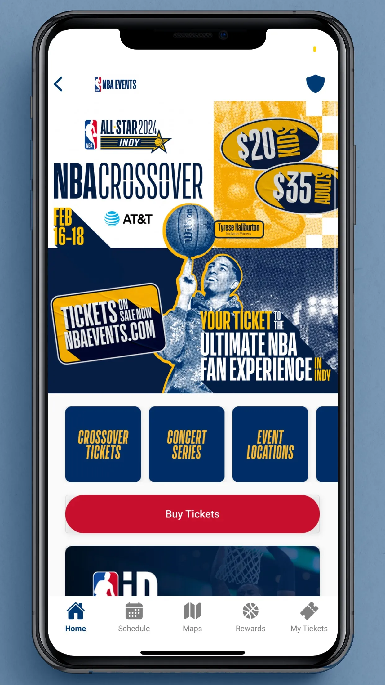 NBA Events | Indus Appstore | Screenshot