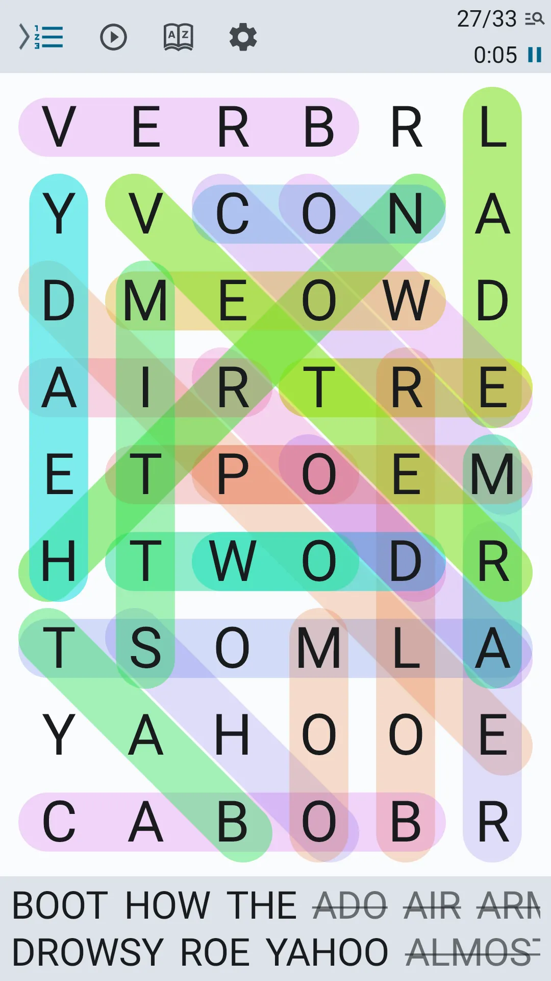 Word Search Perfected | Indus Appstore | Screenshot