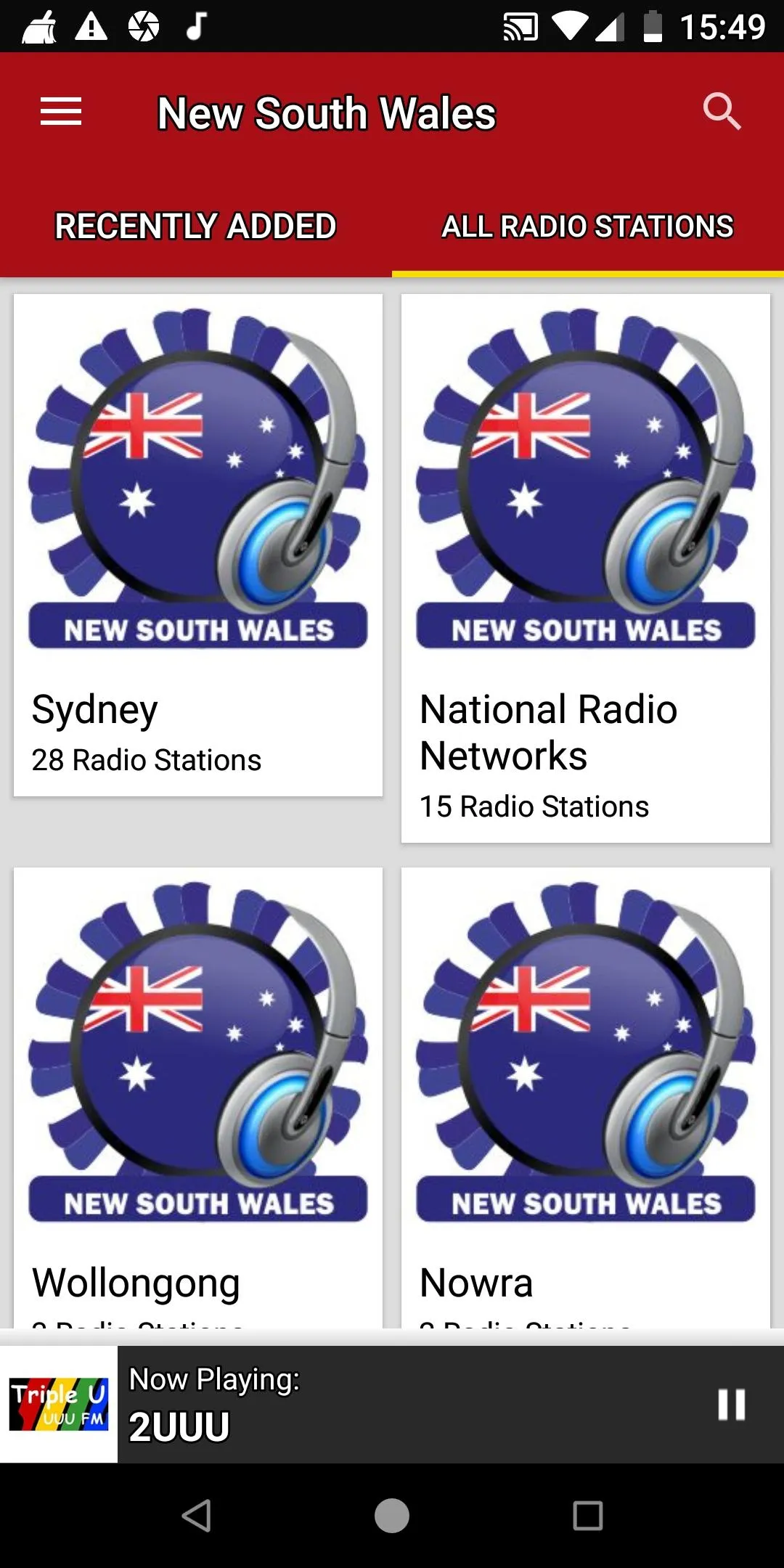 New South Wales Radios | Indus Appstore | Screenshot