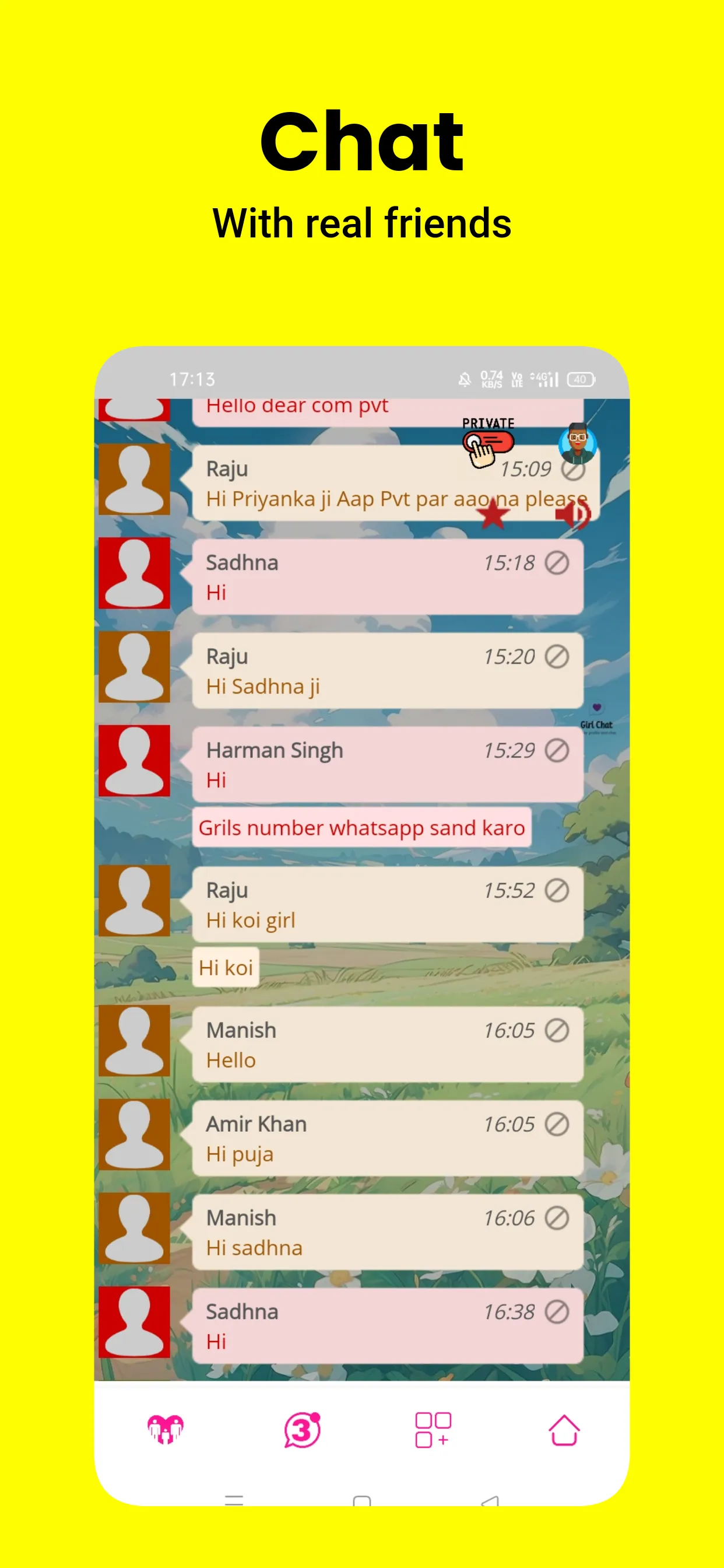 Ladki se baat karne wala App | Indus Appstore | Screenshot