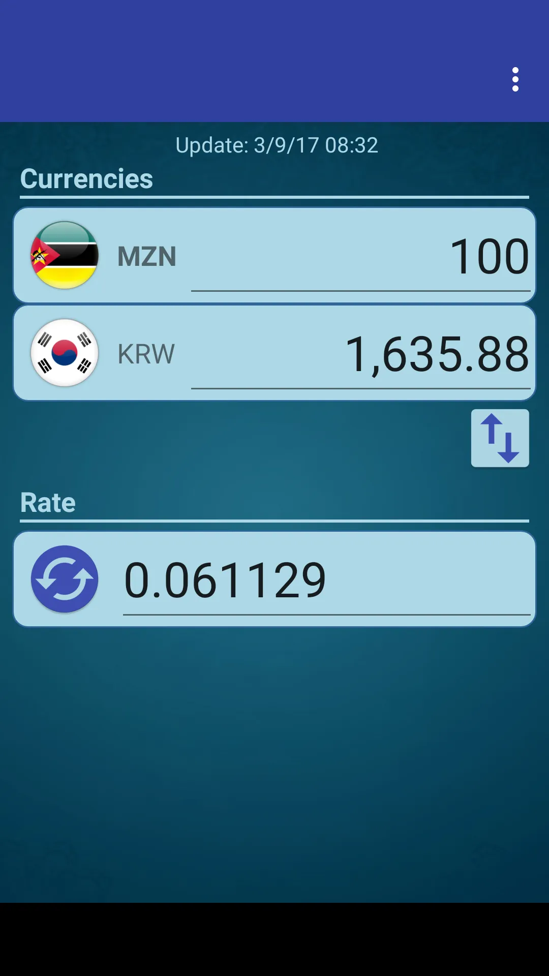 KRW Won x Mozambique Metical | Indus Appstore | Screenshot