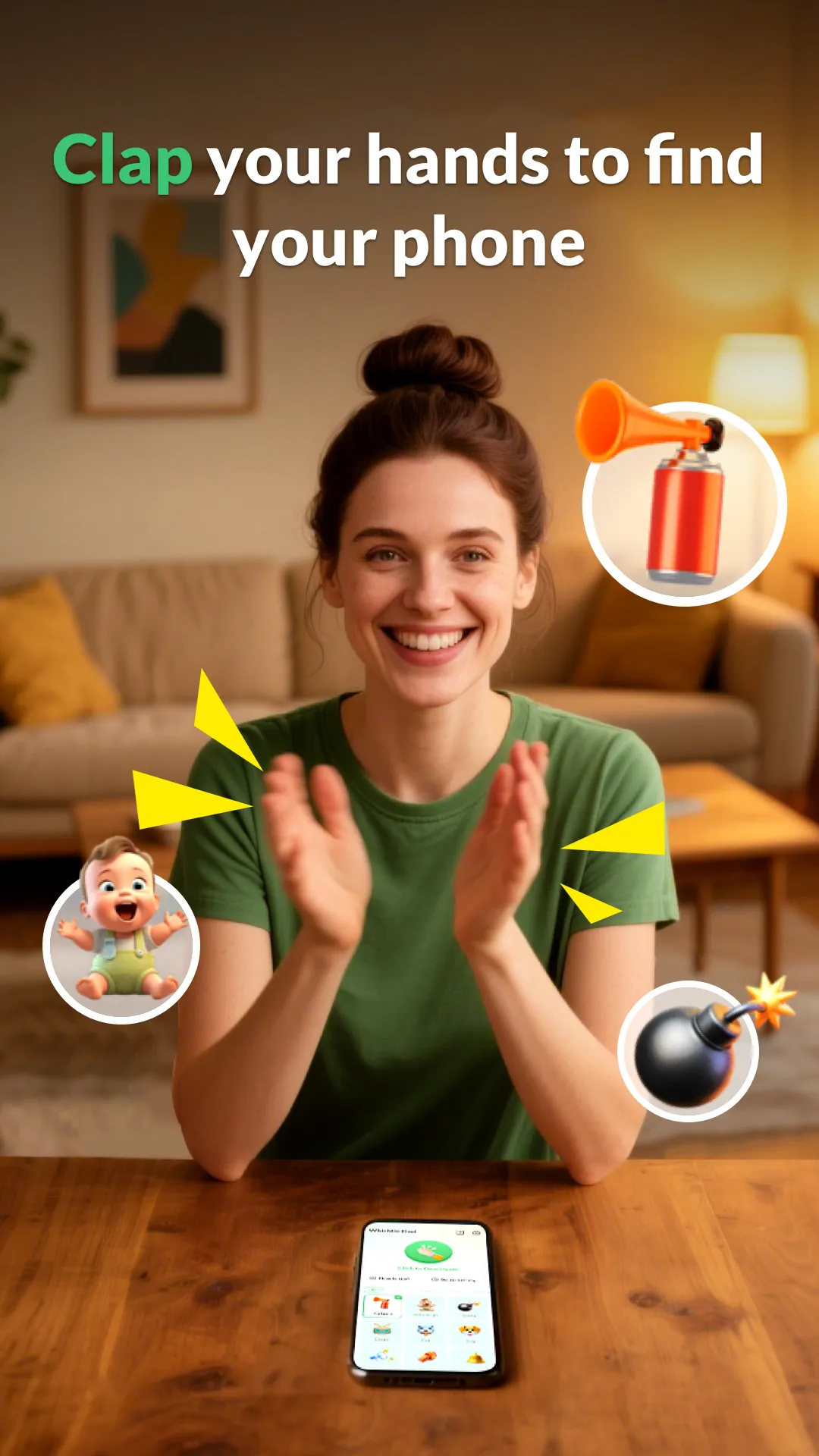 Whistle-Find phone by clap | Indus Appstore | Screenshot
