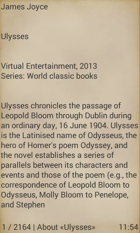 Ulysses by James Joyce | Indus Appstore | Screenshot