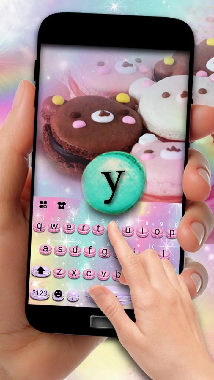 Sweet Macarons Keyboard Theme | Indus Appstore | Screenshot