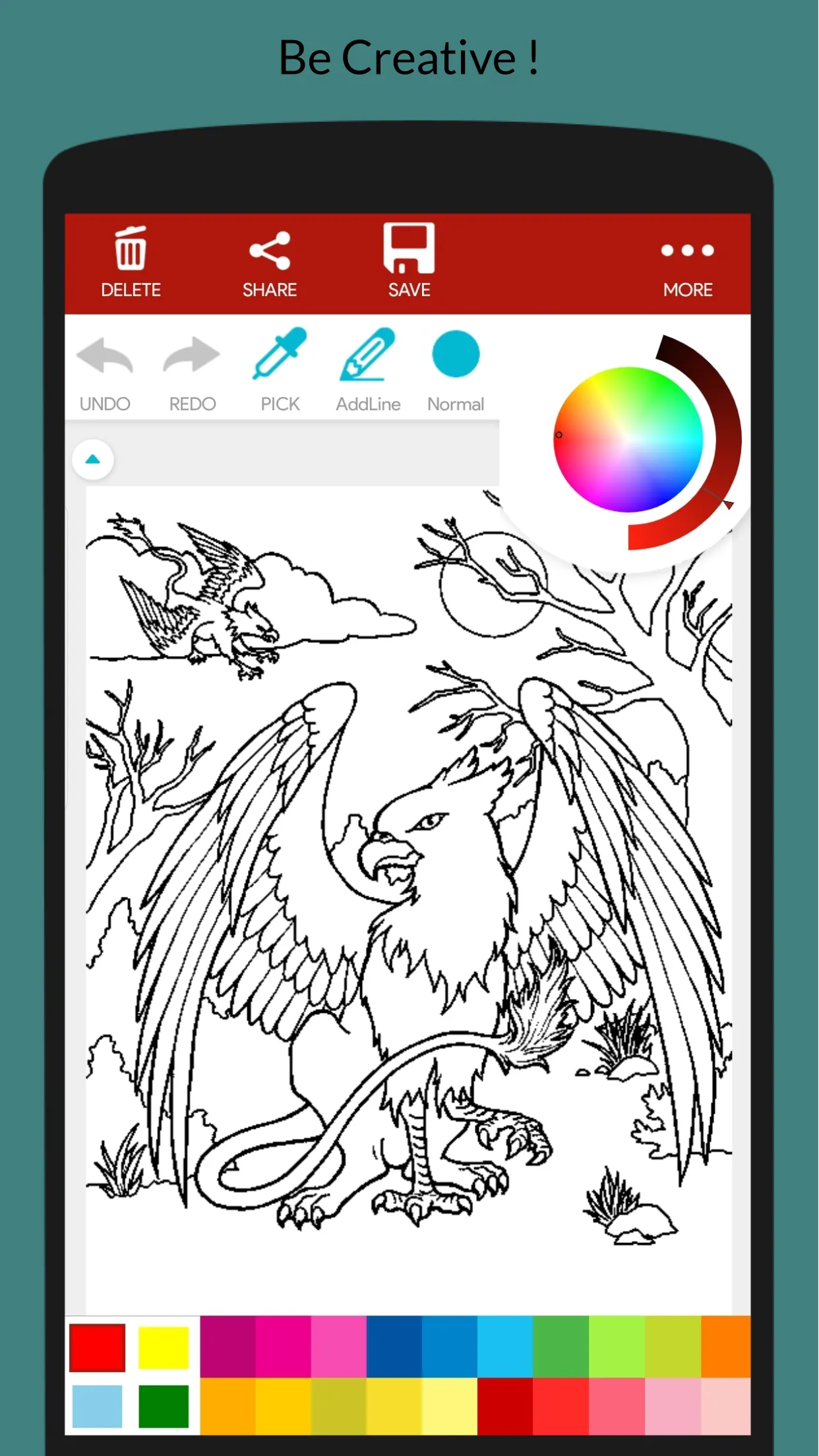 Fantasy Creature Coloring Book | Indus Appstore | Screenshot