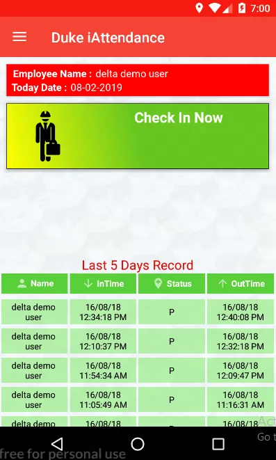 Duke iAttendance App | Indus Appstore | Screenshot