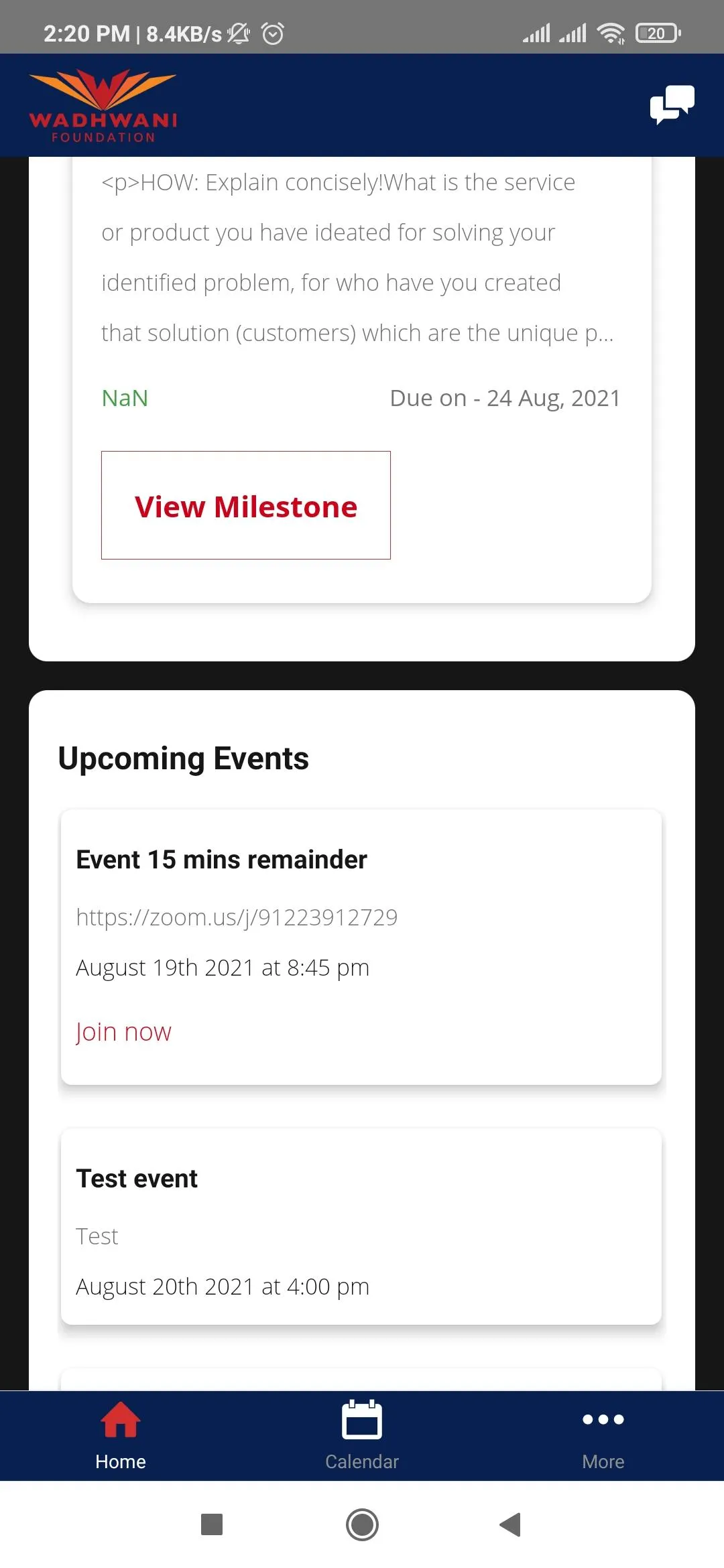 Wadhwani NEN | Indus Appstore | Screenshot