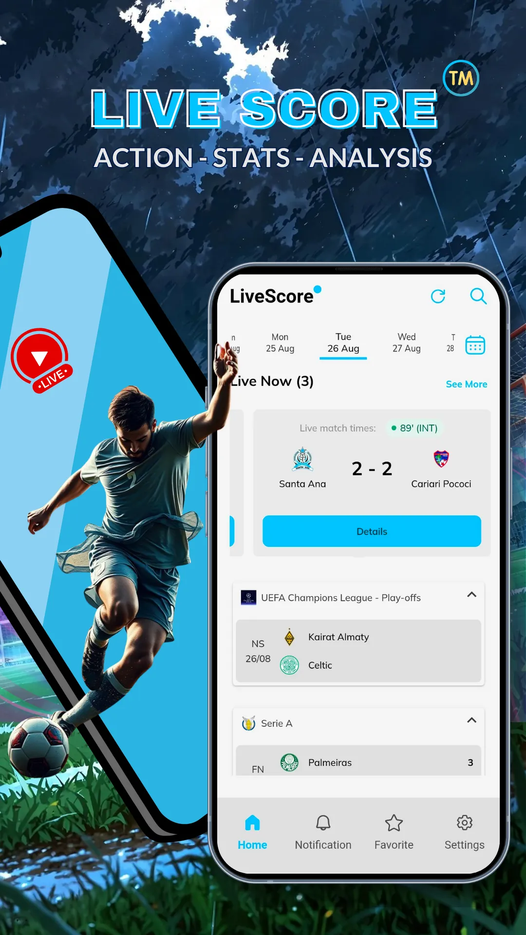 LiveScore – Football & Sports | Indus Appstore | Screenshot