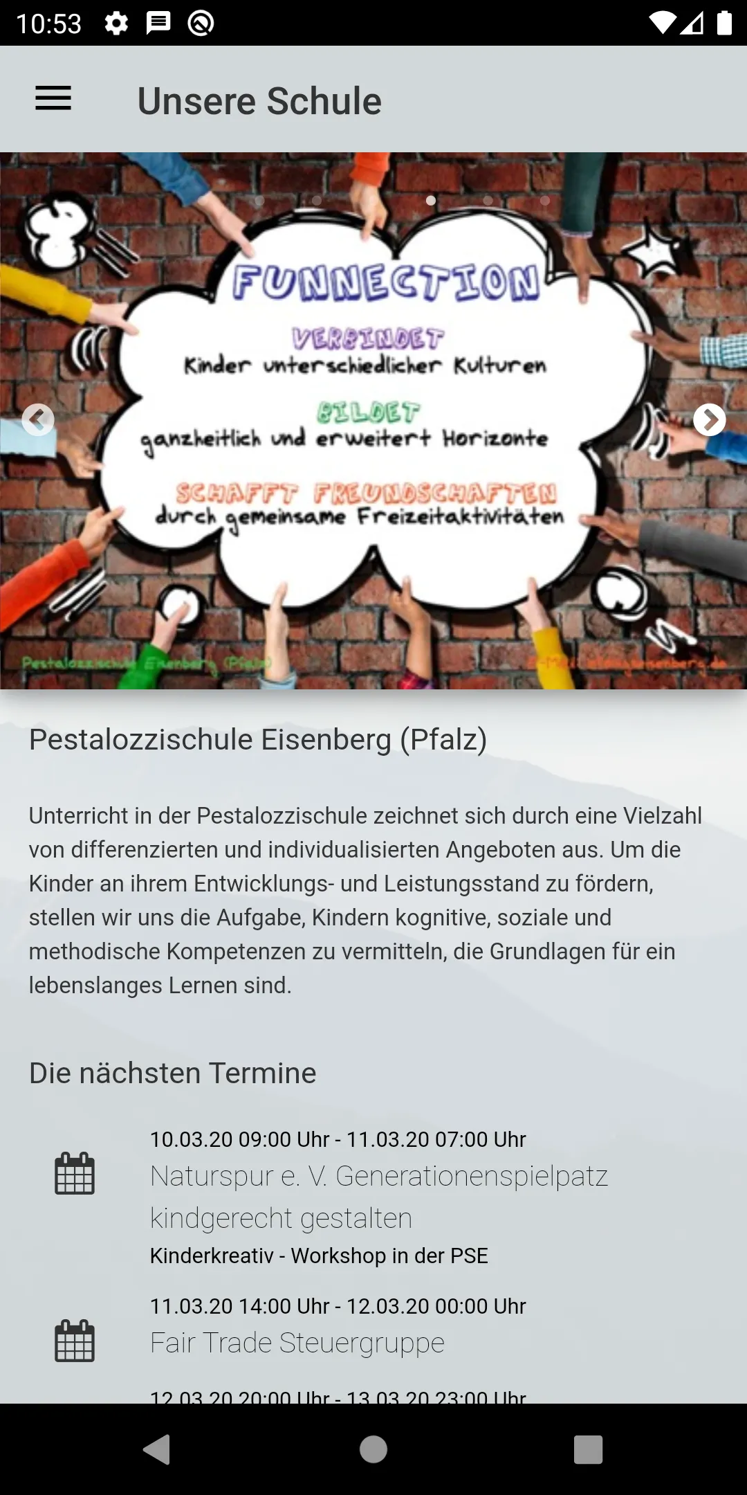 Pestalozzischule Eisenberg | Indus Appstore | Screenshot