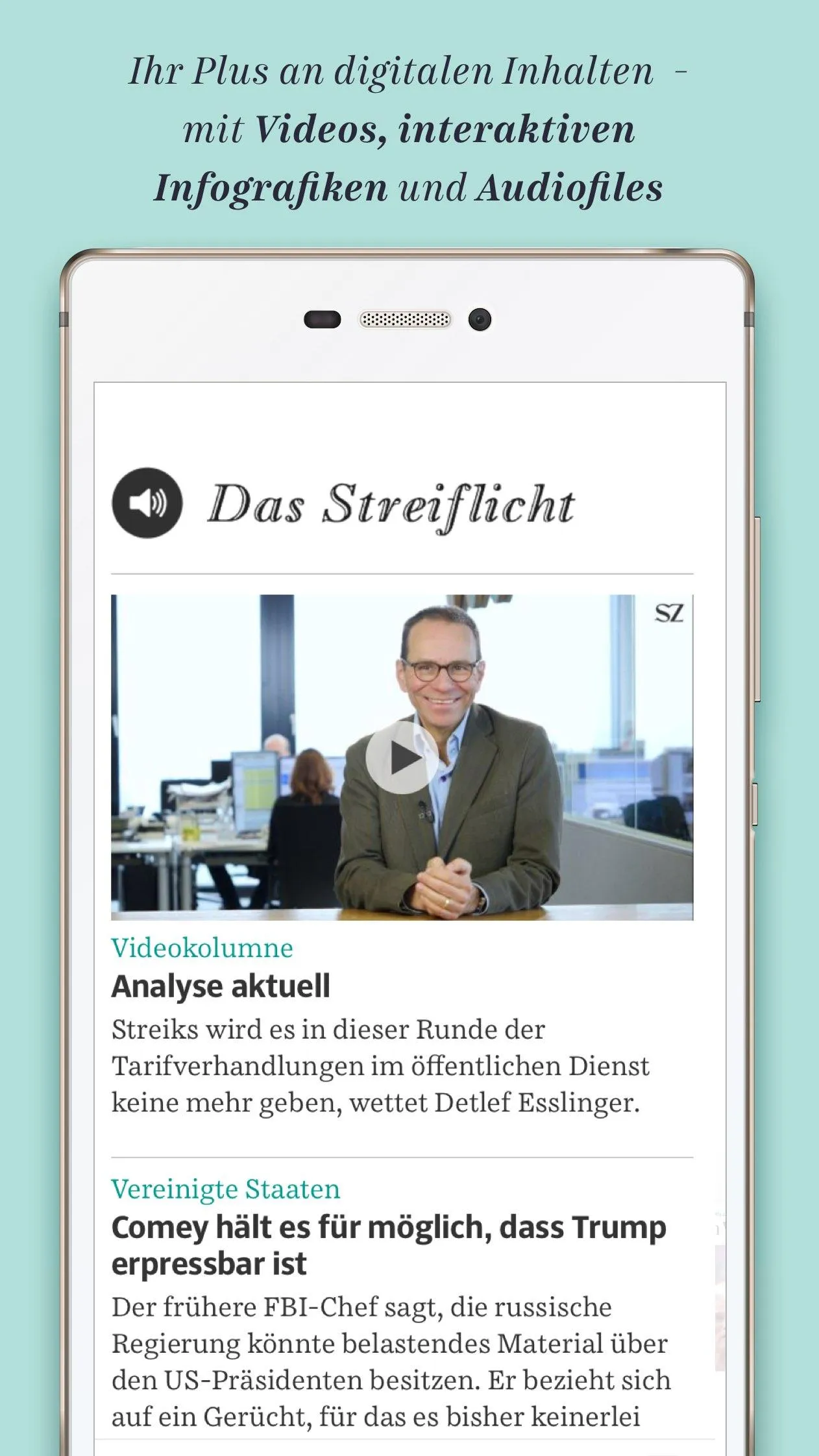 Süddeutsche Zeitung | Indus Appstore | Screenshot