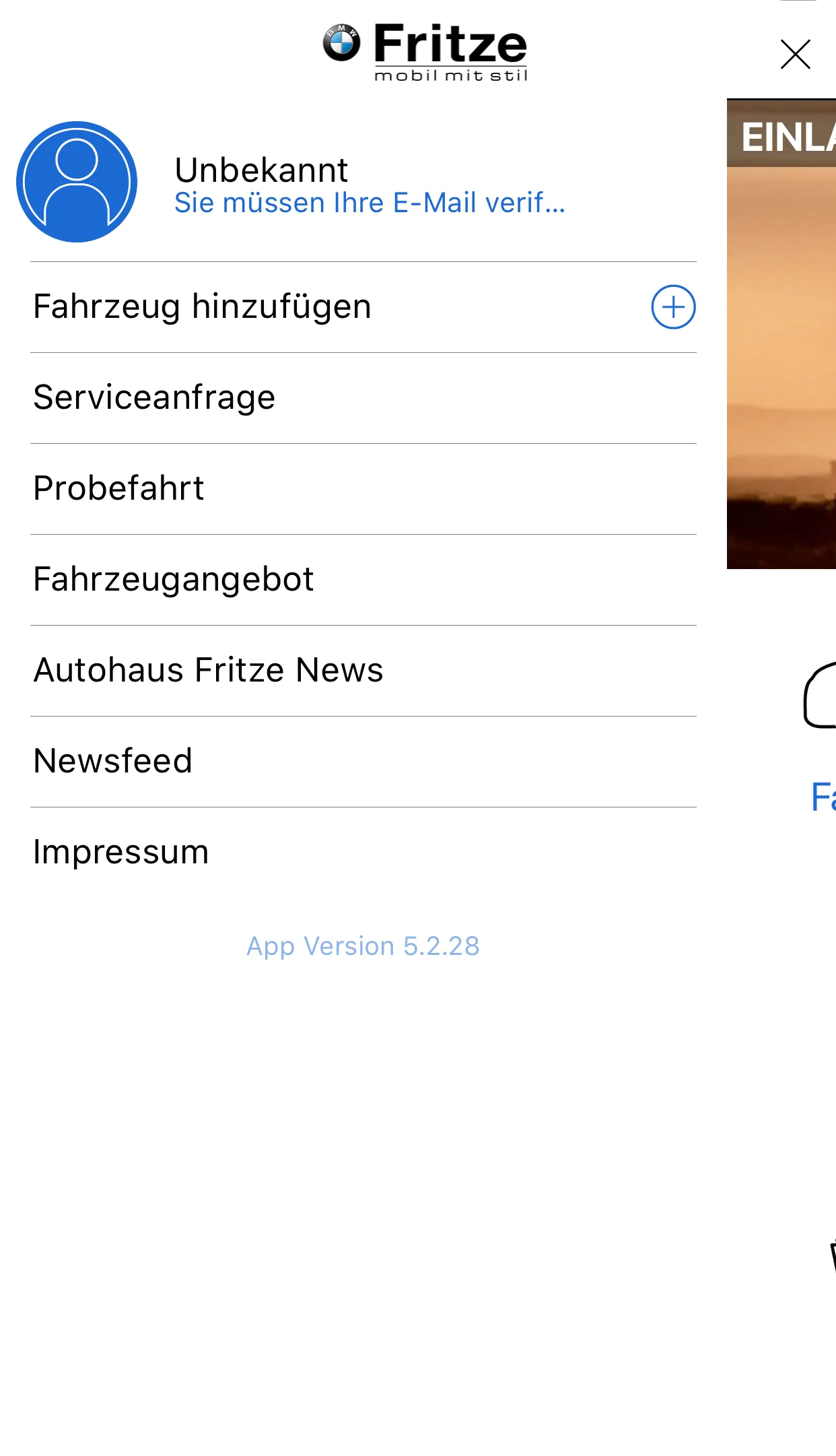 Autohaus Fritze GmbH & Co. KG | Indus Appstore | Screenshot