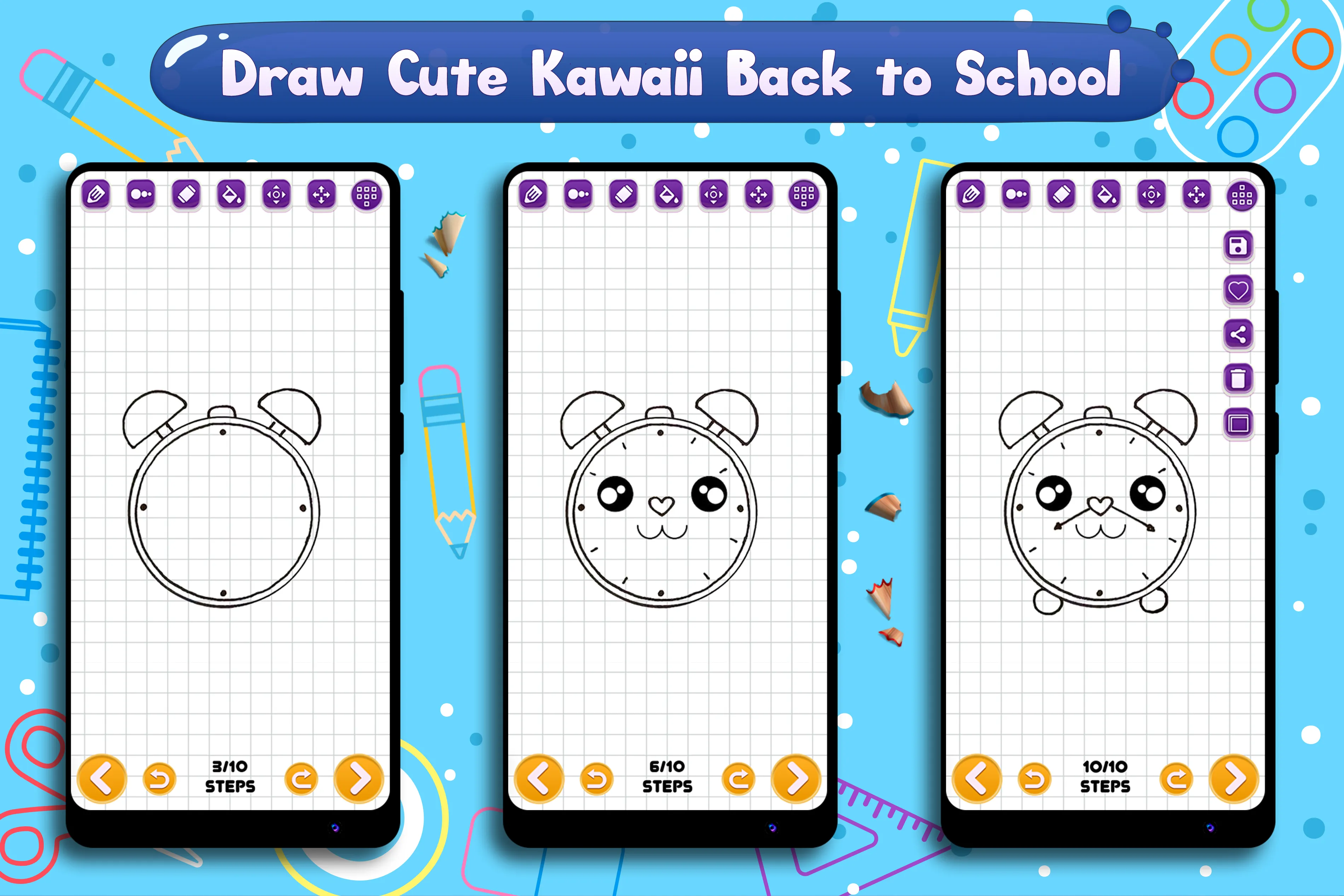 Learn to Draw School Supplies | Indus Appstore | Screenshot