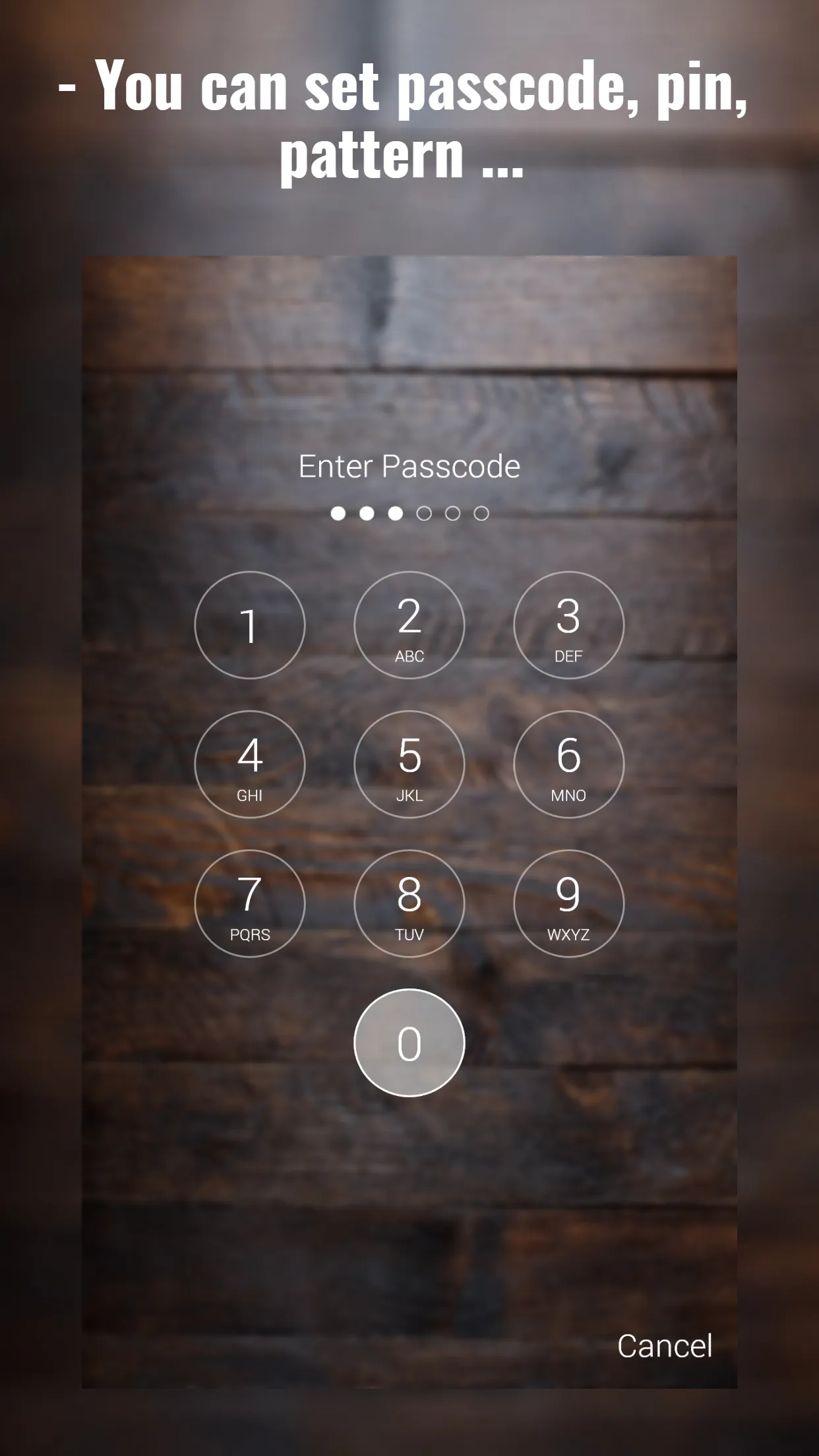 Wood Lock Screen | Indus Appstore | Screenshot