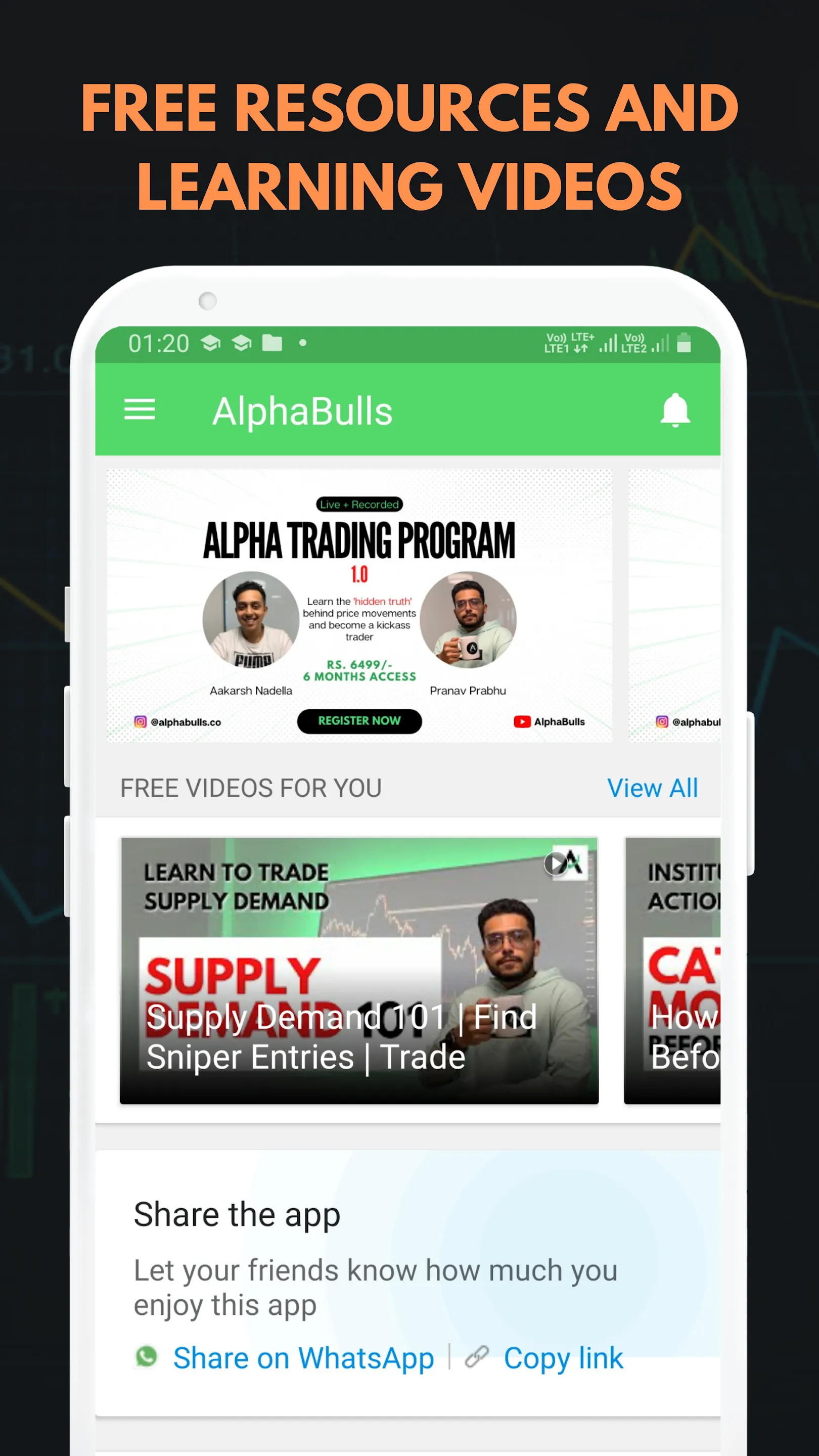 AlphaBulls | Trading Education | Indus Appstore | Screenshot