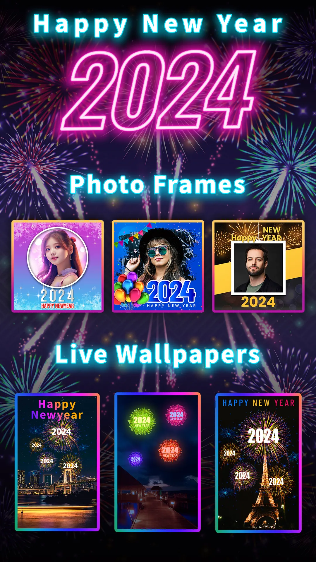 New Year Photo Frame 2024 | Indus Appstore | Screenshot