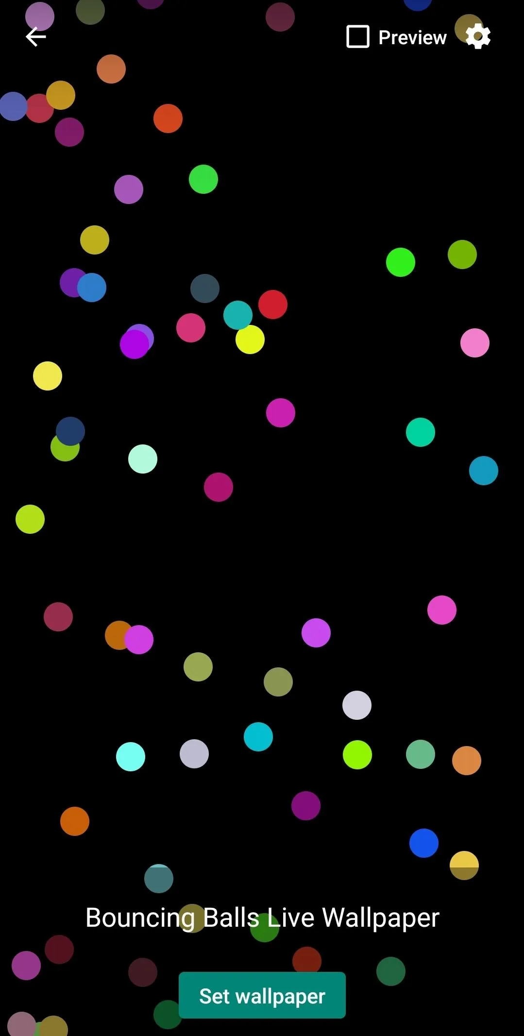 Bouncing Balls Live Wallpaper | Indus Appstore | Screenshot