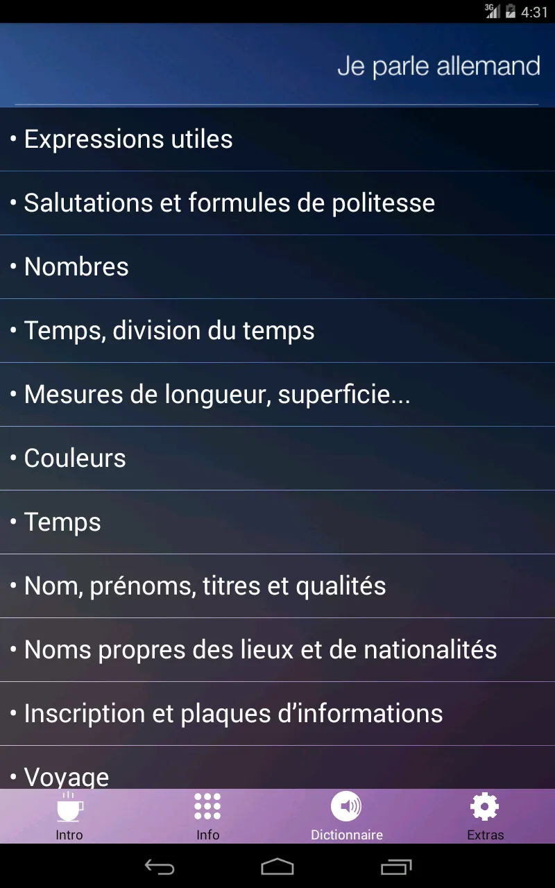 Je Parle ALLEMAND - Apprendre  | Indus Appstore | Screenshot