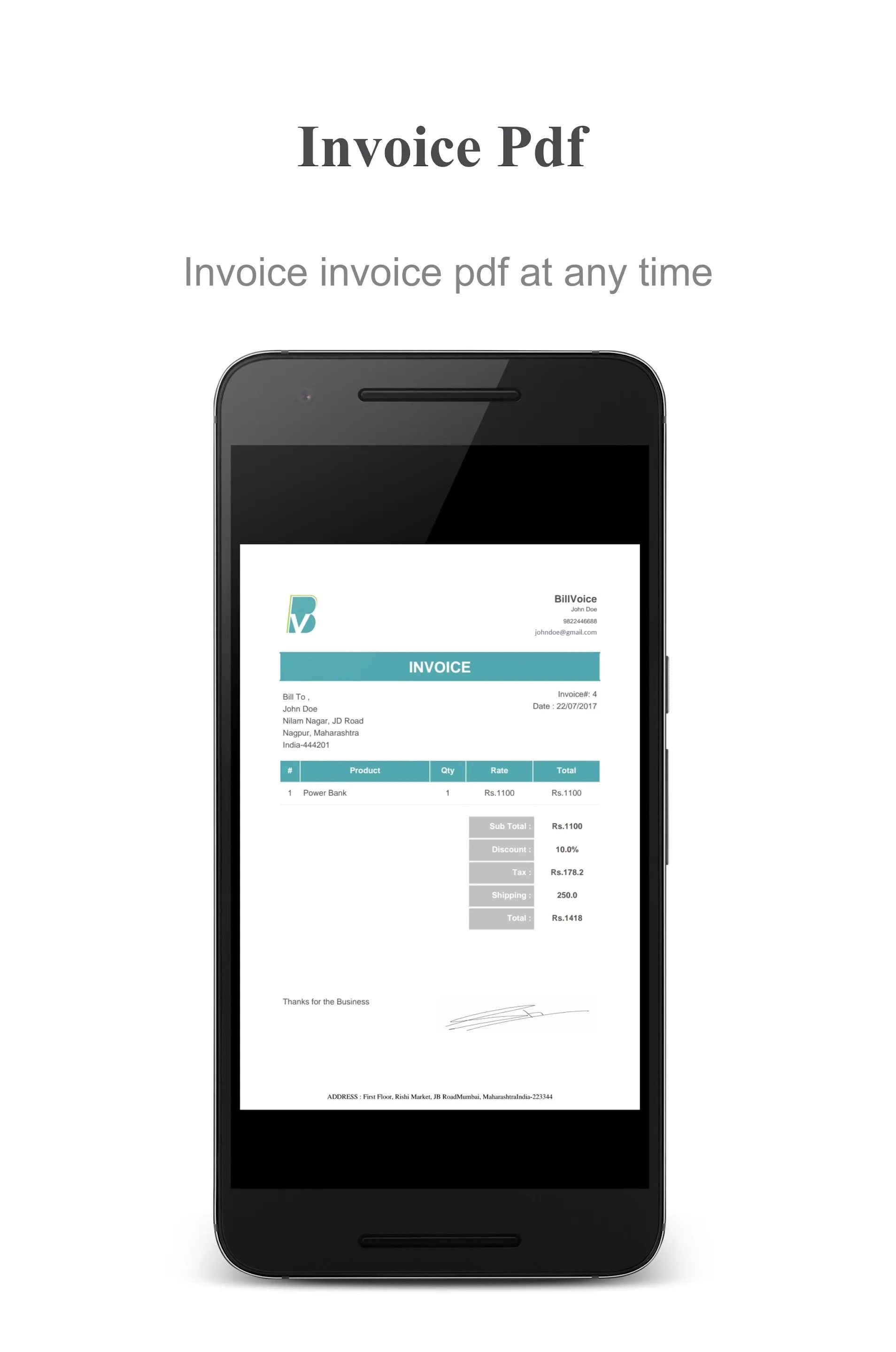 BillVoice - Invoicing app | Indus Appstore | Screenshot