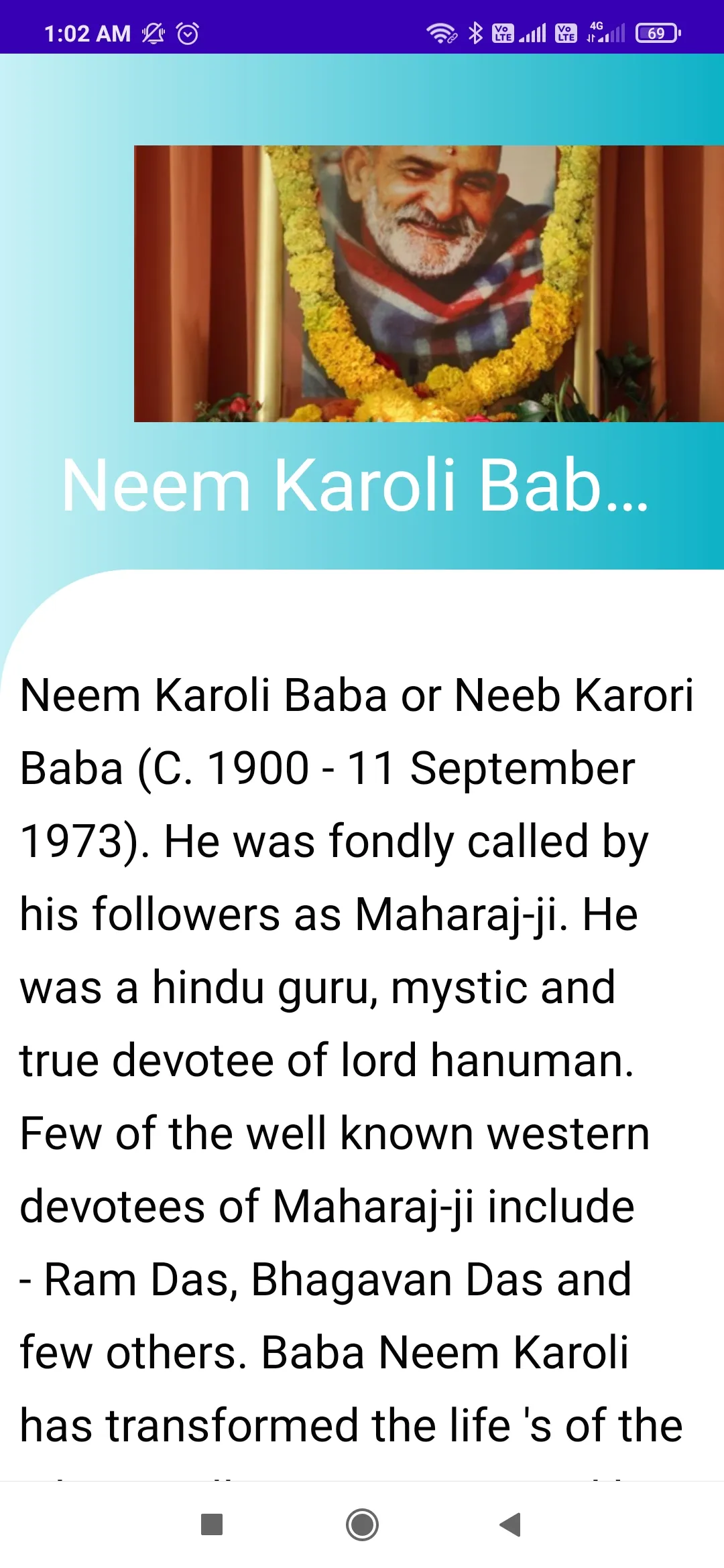 Neem Karoli Baba (Pro) | Indus Appstore | Screenshot