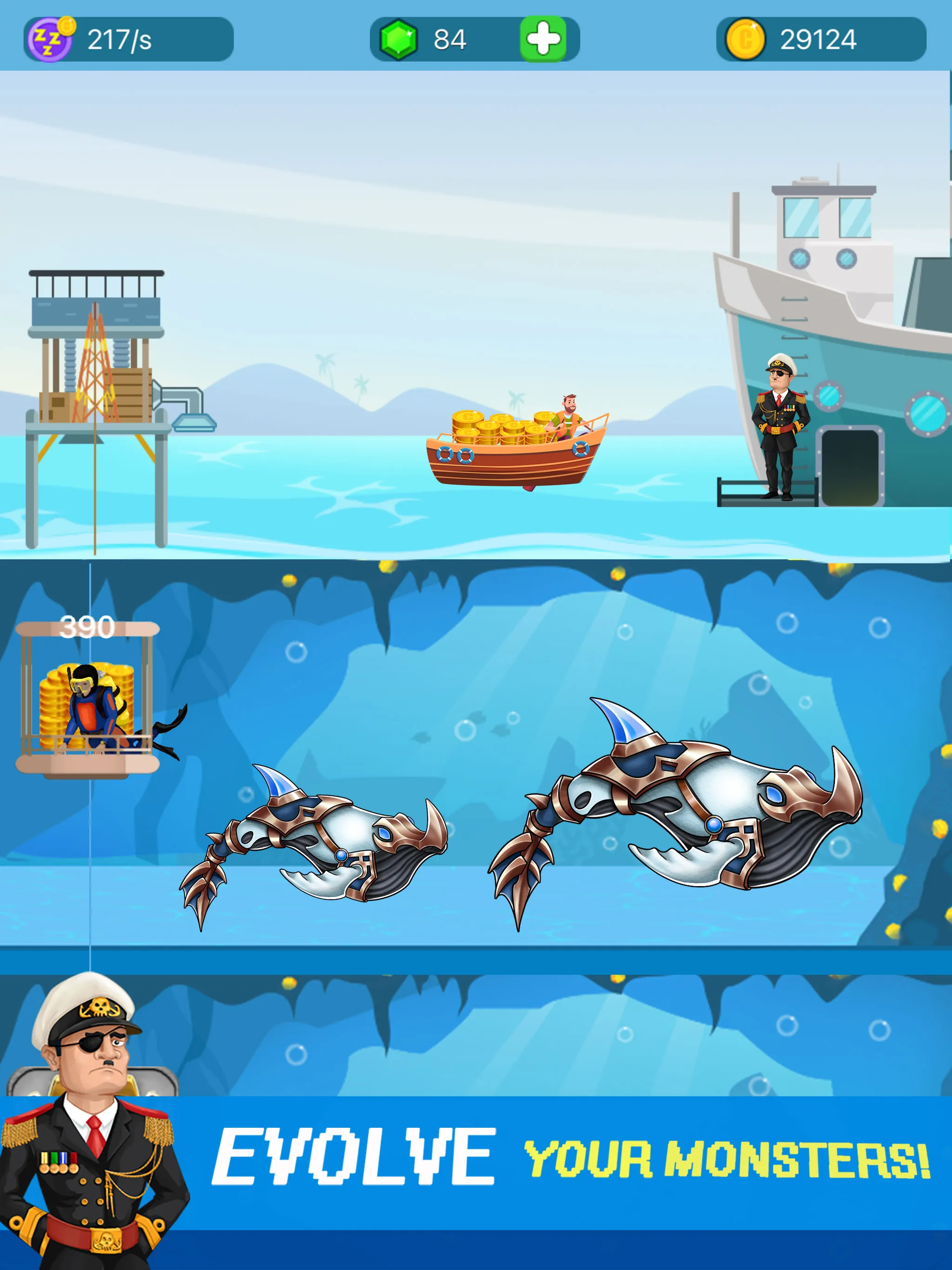 Sea Jurassic Tycoon | Indus Appstore | Screenshot