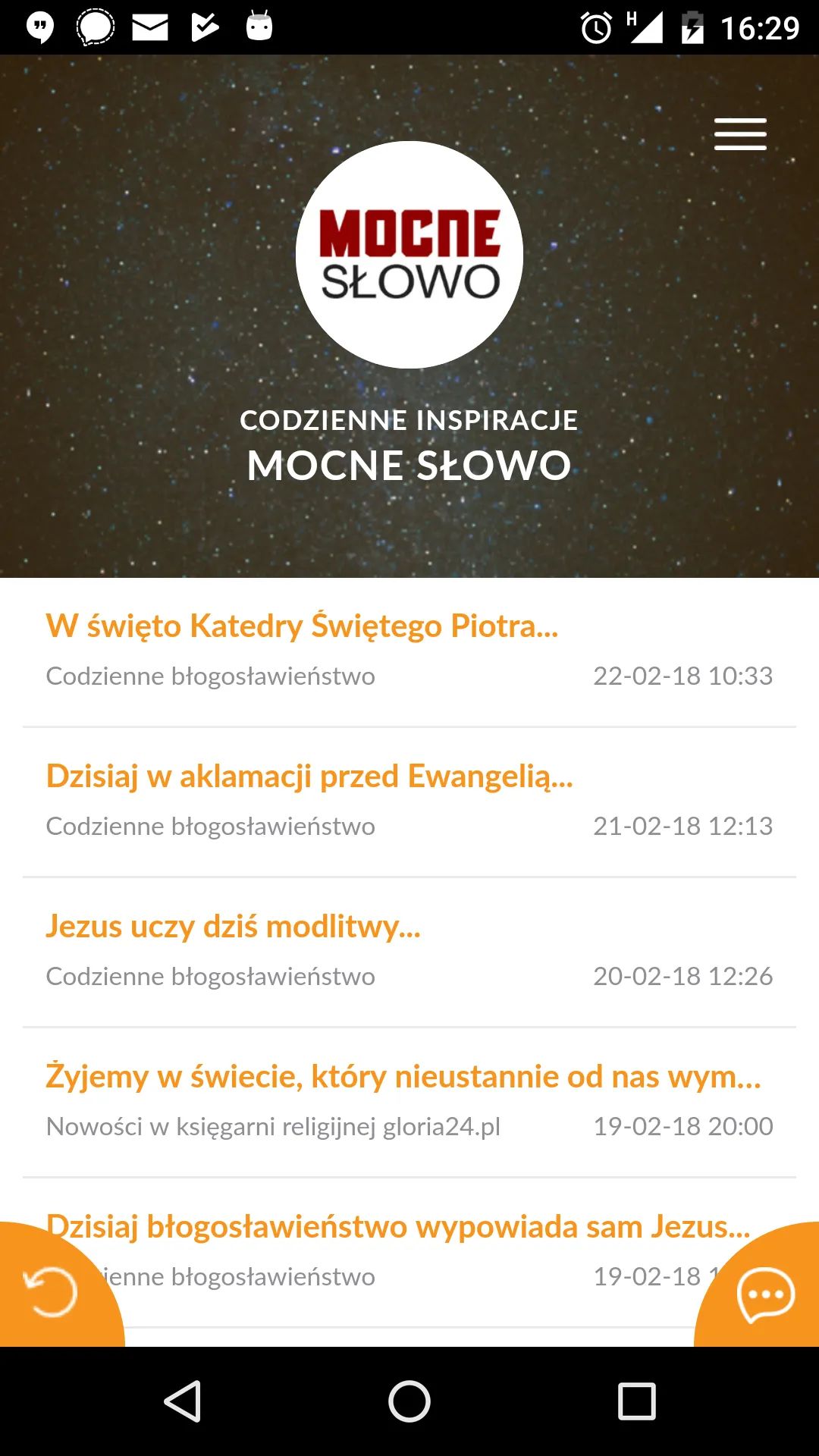 Mocne Słowo - Mocne Inspiracje | Indus Appstore | Screenshot